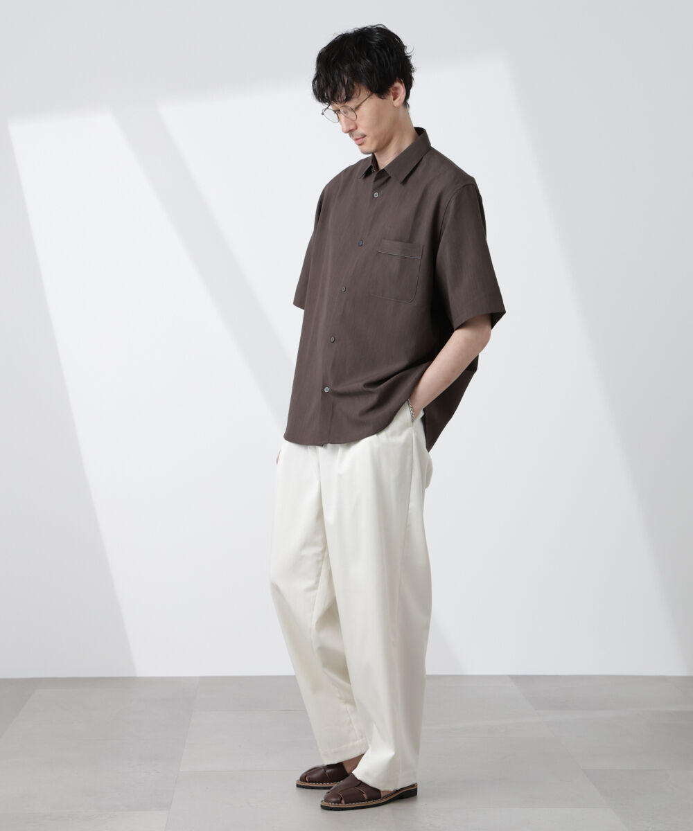 nano･universe「セオアルファシャツ 半袖（セットアップ可）」|シャツ・ブラウス|