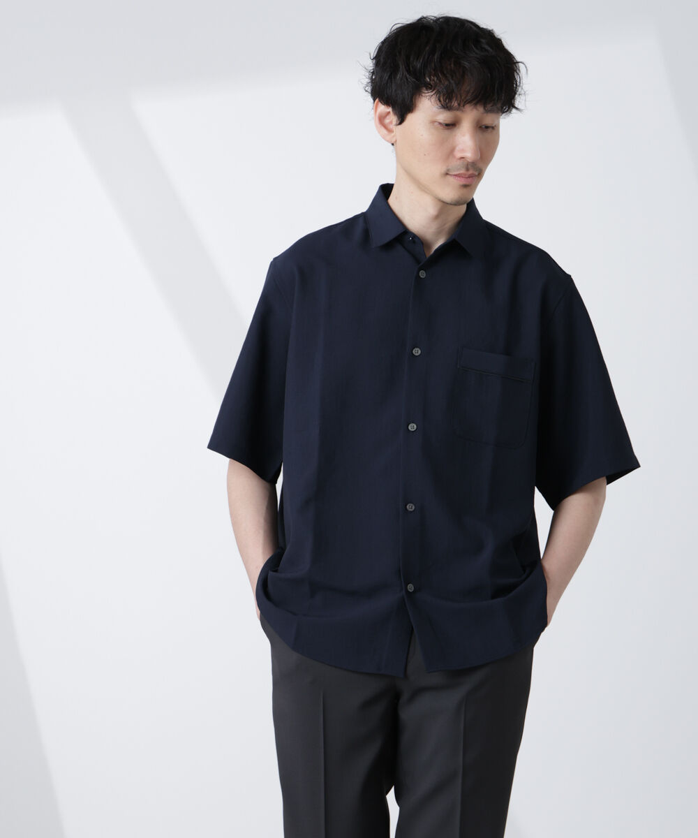 nano･universe「セオアルファシャツ 半袖（セットアップ可）」|シャツ・ブラウス|