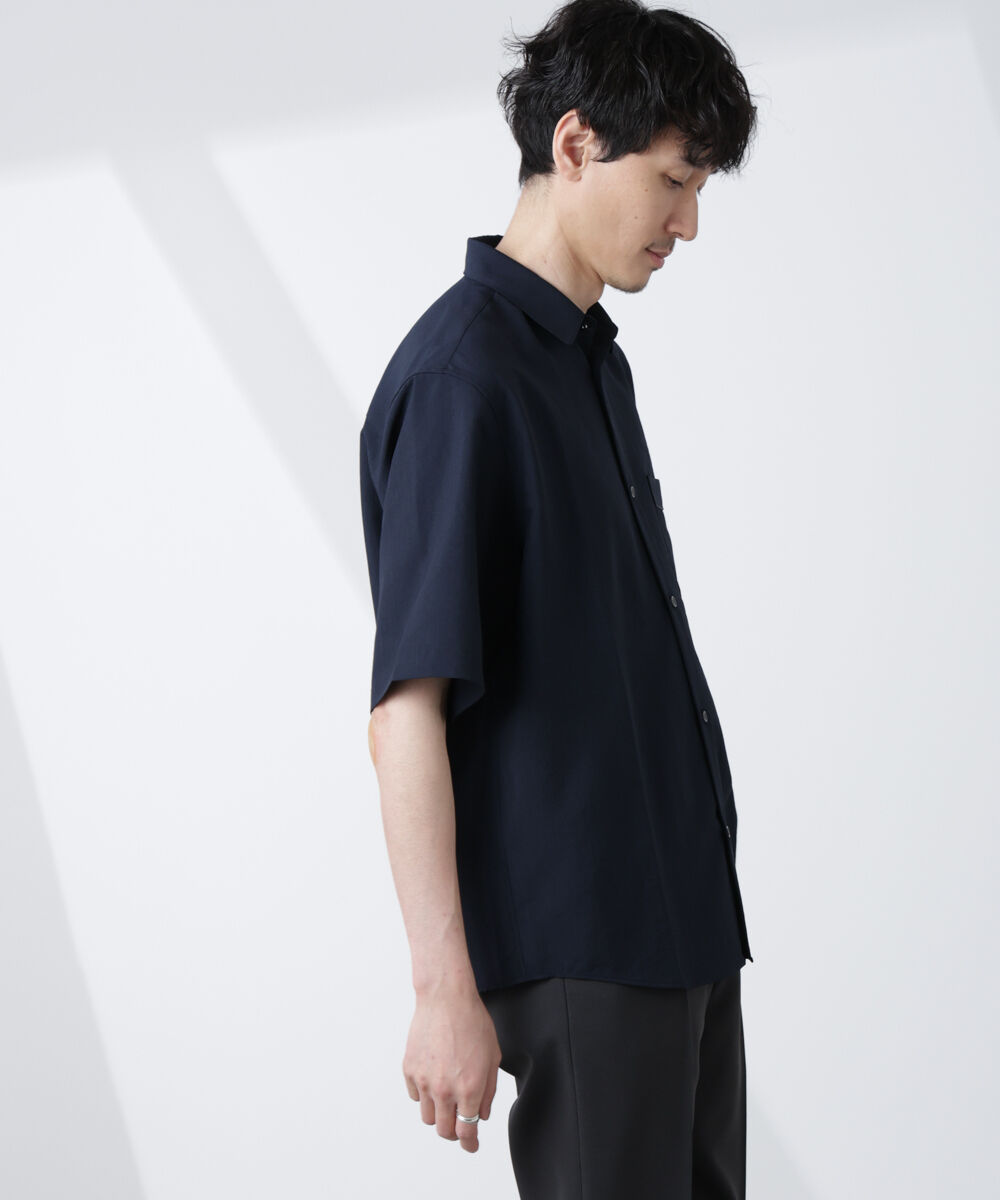 nano･universe「セオアルファシャツ 半袖（セットアップ可）」|シャツ・ブラウス|