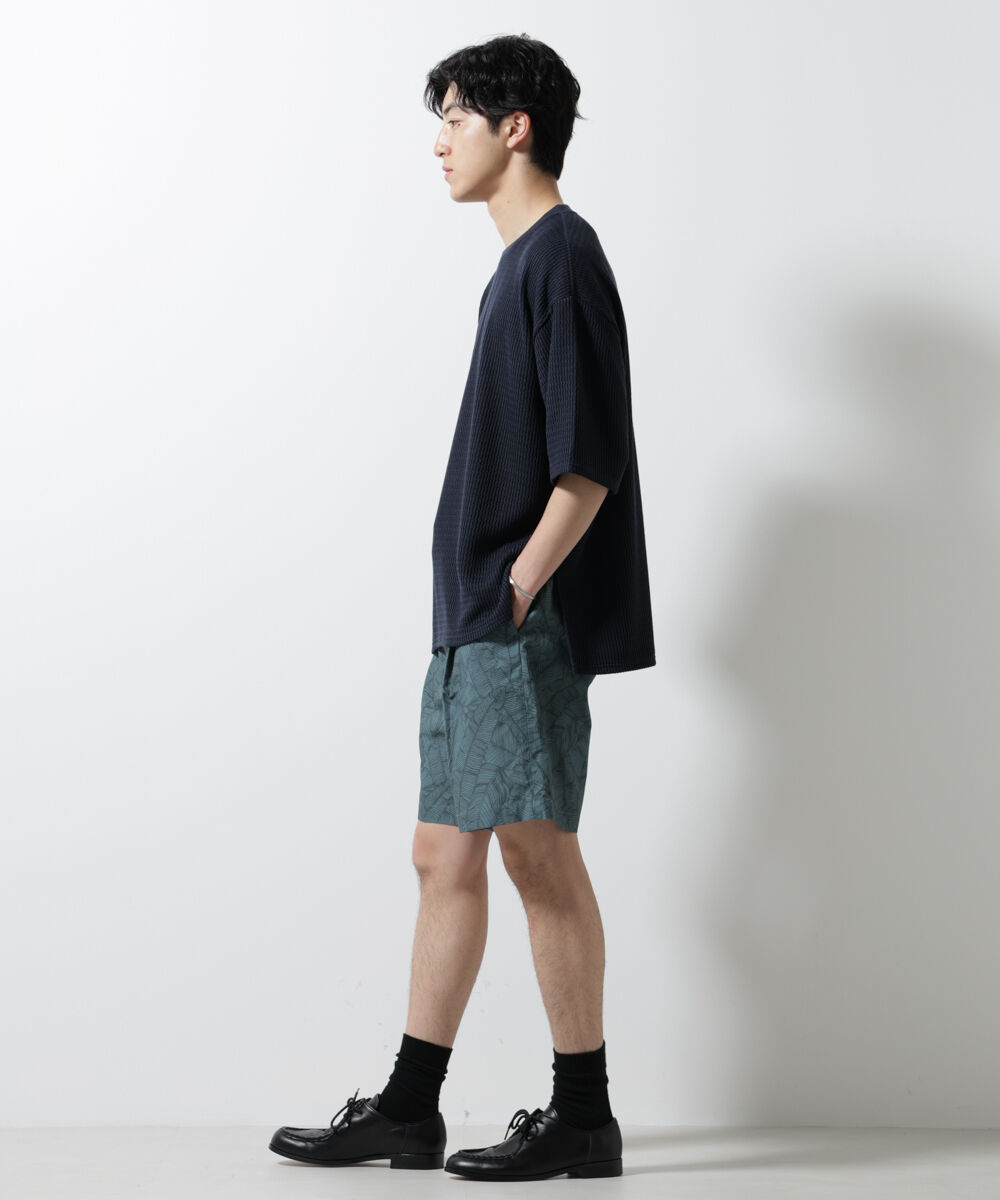 nano･universe「ジャガードニットソーTシャツ 半袖(セットアップ可)」|Tシャツ・カットソー|