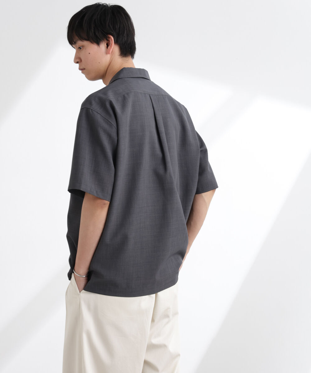  「ライトウェイトドライ スキッパーシャツ 半袖(セットアップ可)」|シャツ・ブラウス|