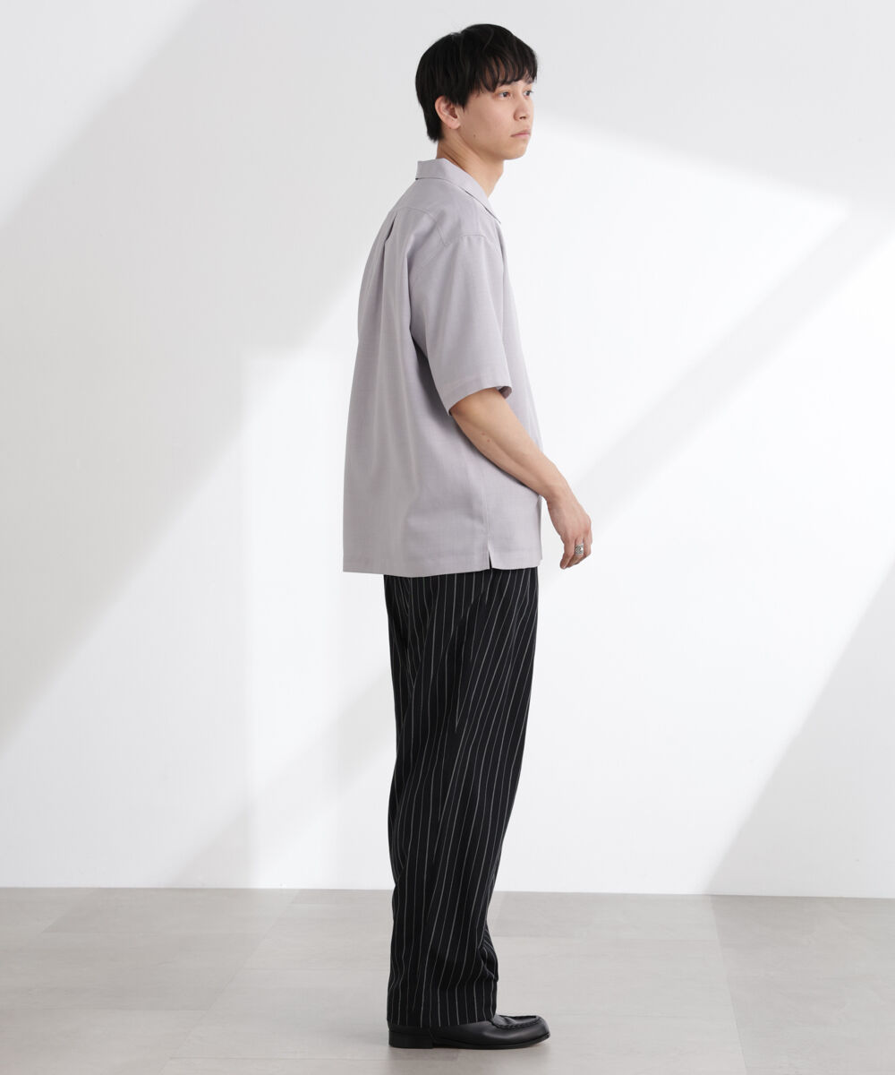  「ライトウェイトドライ スキッパーシャツ 半袖(セットアップ可)」|シャツ・ブラウス|