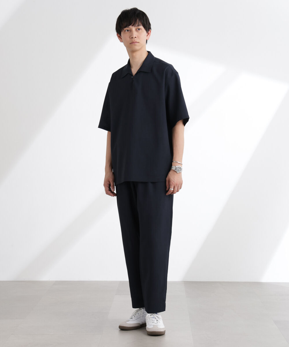  「ライトウェイトドライ スキッパーシャツ 半袖(セットアップ可)」|シャツ・ブラウス|