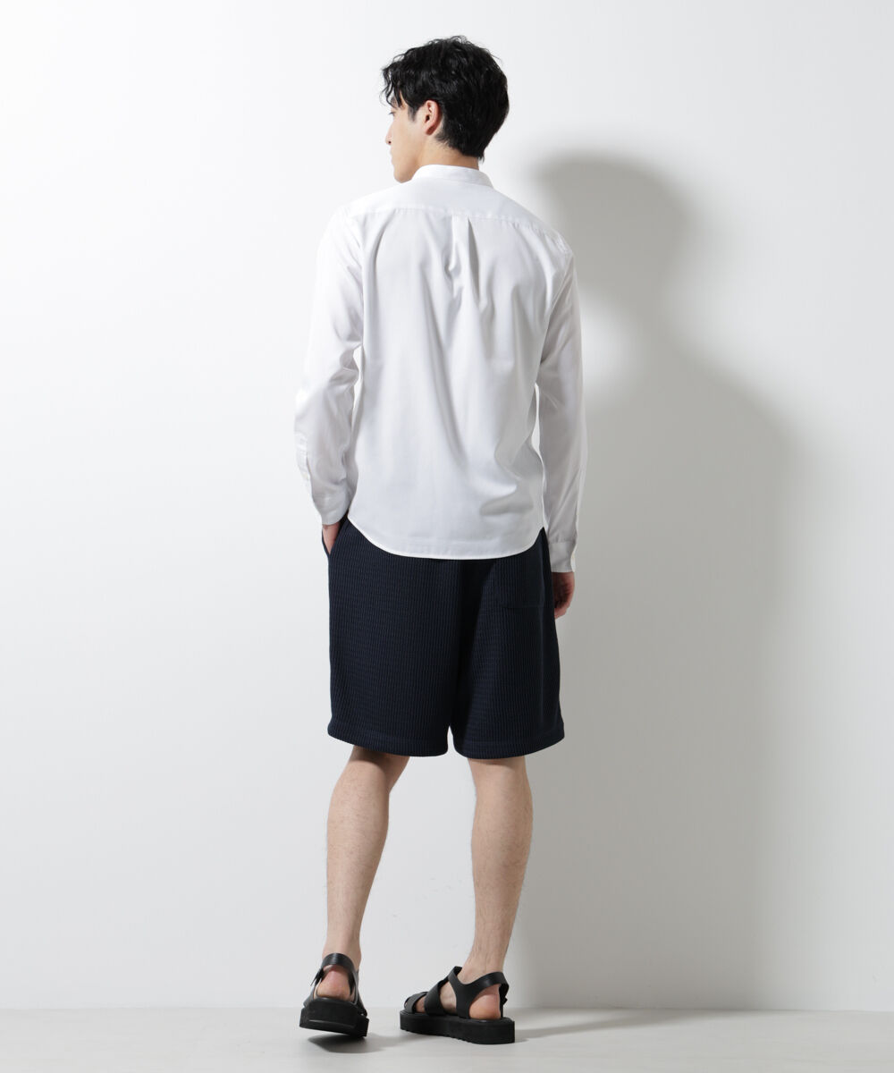 nano･universe「スタンダードバンドカラーシャツ/長袖」|シャツ・ブラウス|