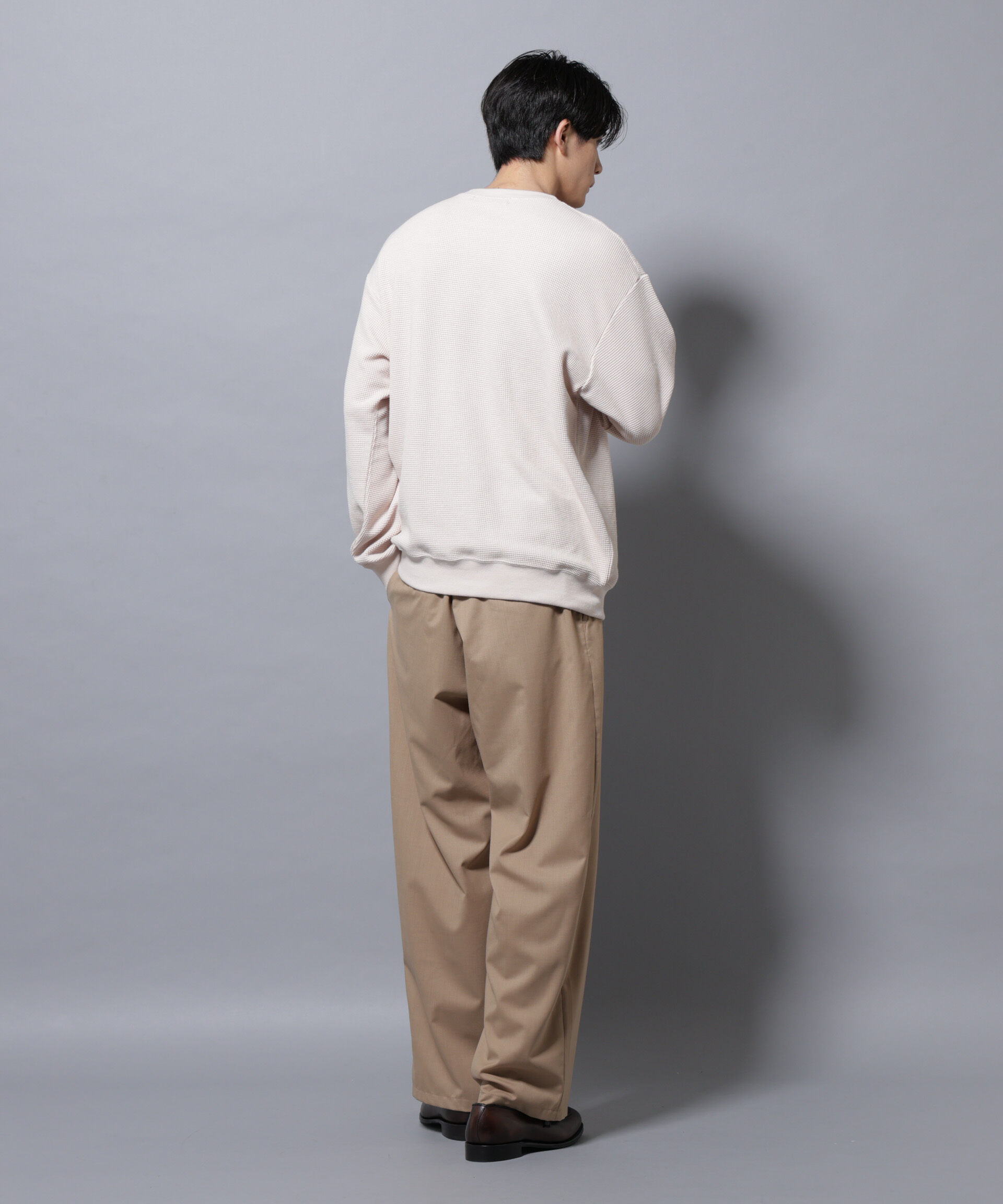 nano･universe「テックワッフルクルーネックＴシャツ」|Tシャツ・カットソー|