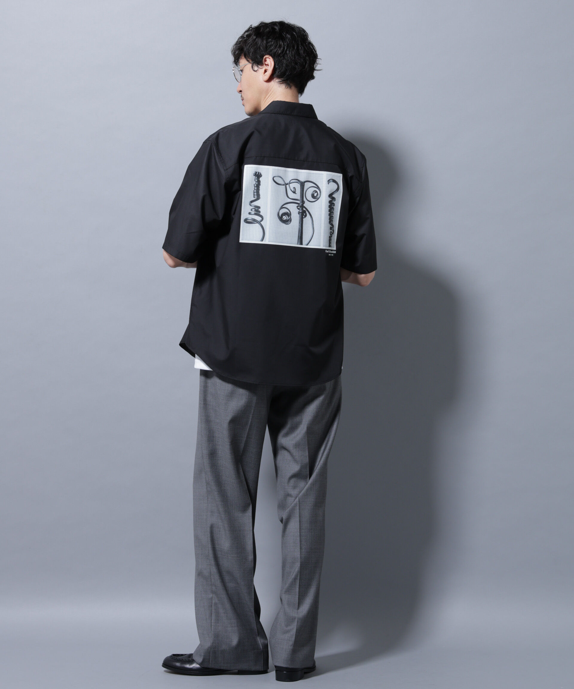 nano･universe「「着るアート」karl blossfeldt 半袖シャツ1」|シャツ・ブラウス|