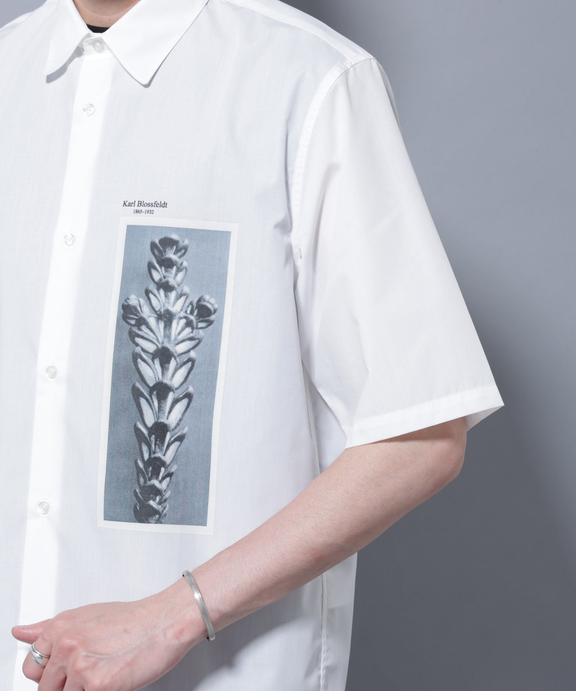 nano･universe「「着るアート」karl blossfeldt 半袖シャツ3」|シャツ・ブラウス|