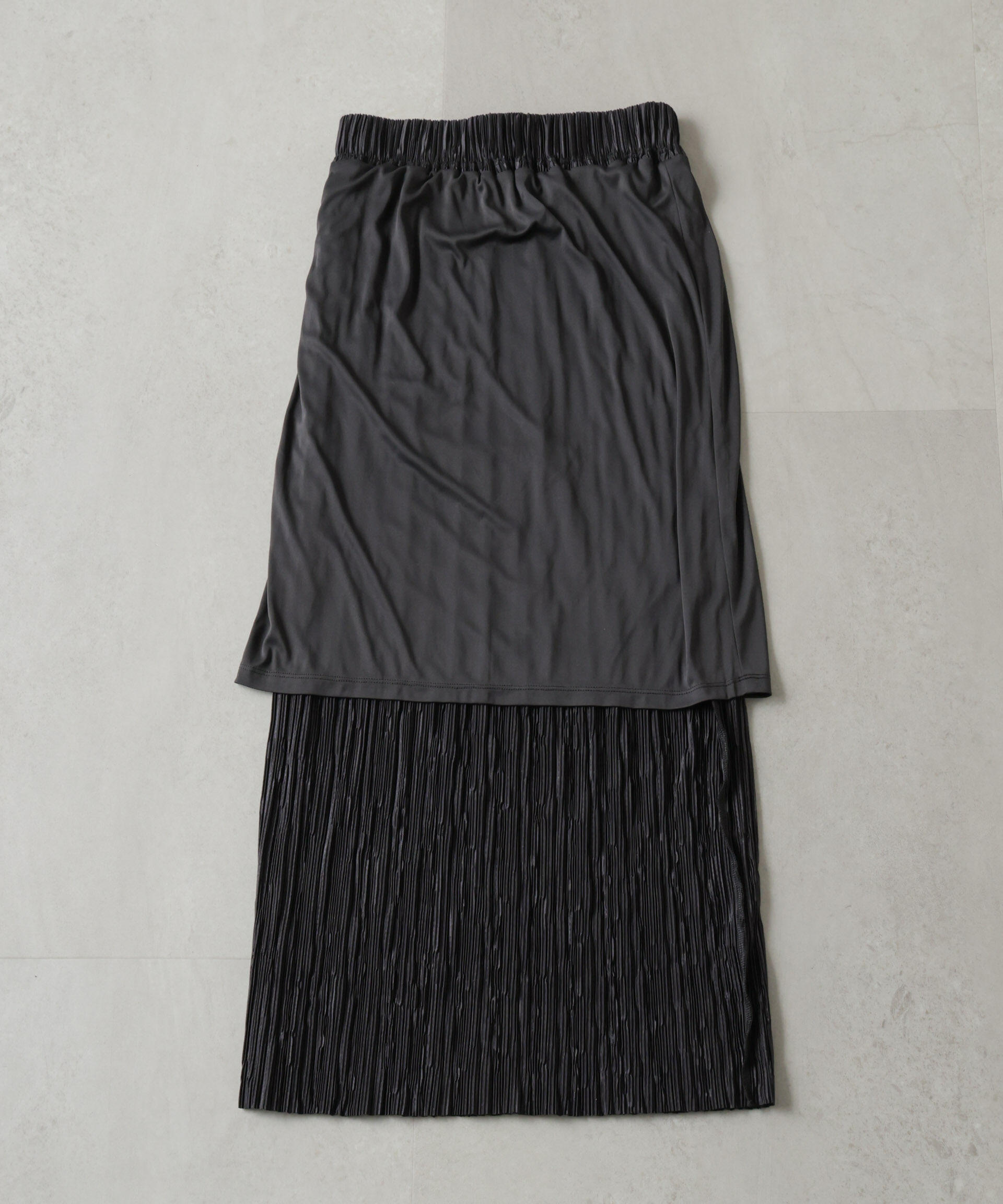 nano･universe「ランダムプリーツカットナロースカート(セットアップ可)」|スカート|