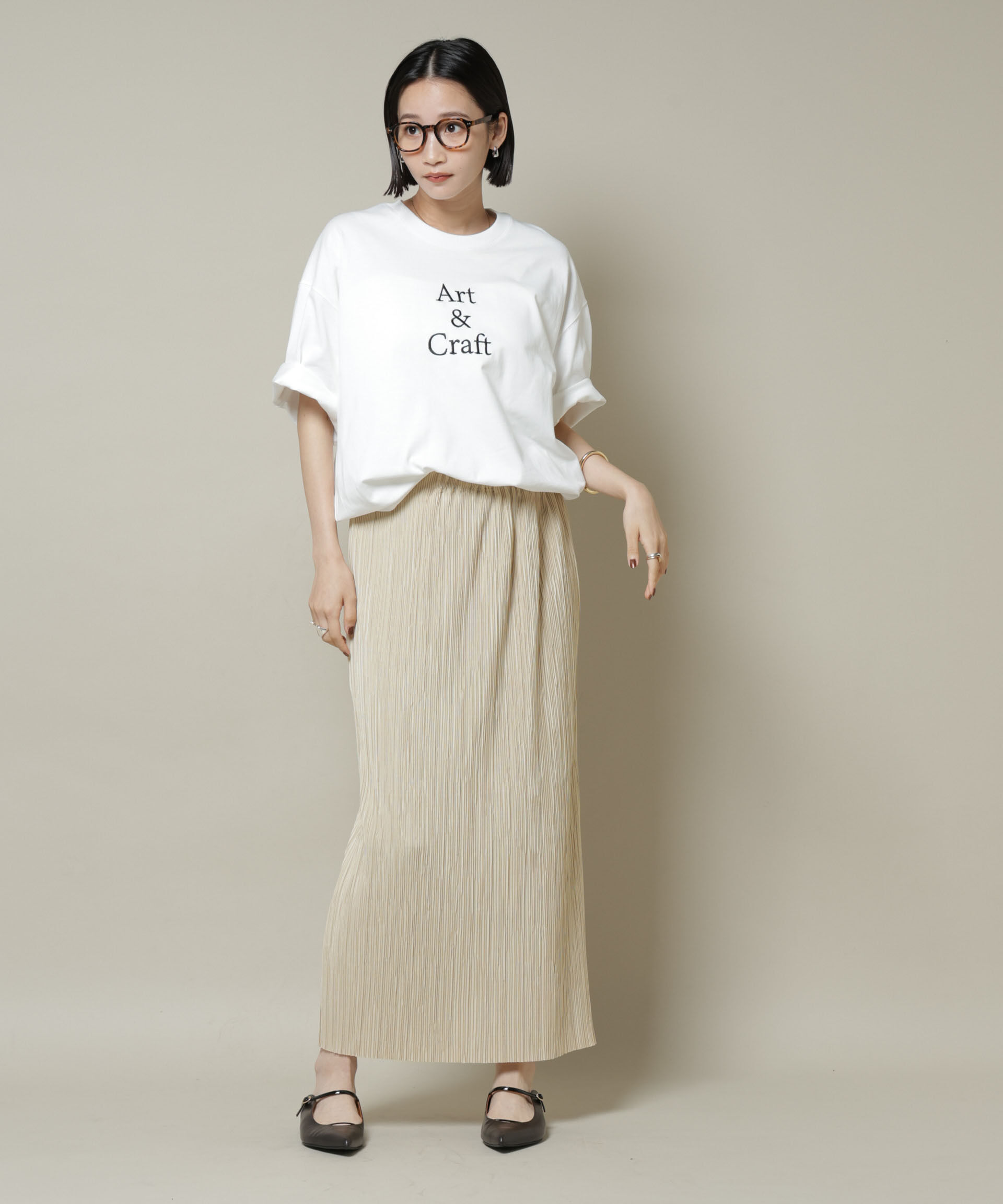 nano･universe「ランダムプリーツカットナロースカート(セットアップ可)」|スカート|