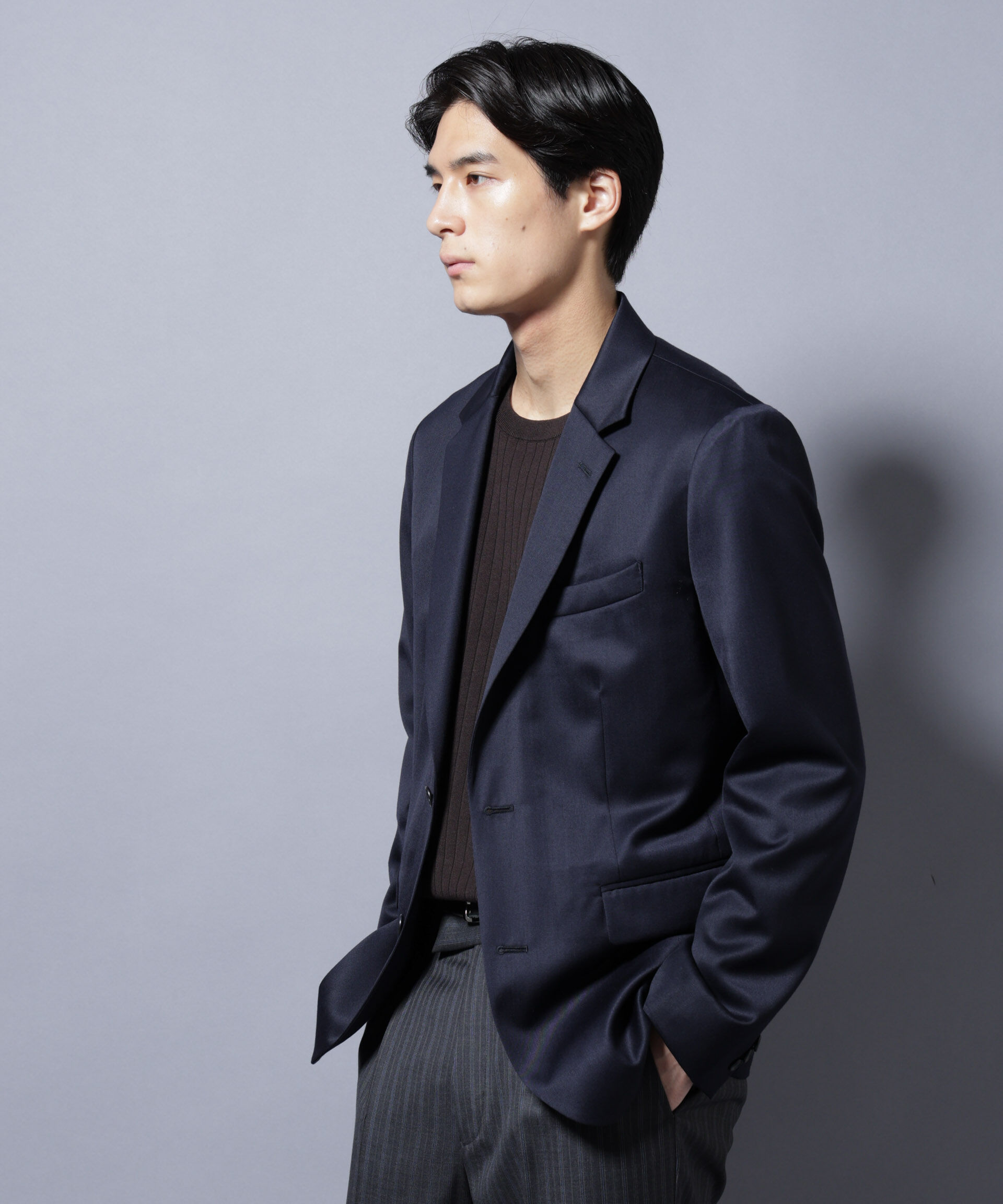 nano･universe「｢Damerino Select｣ ウールシルクベネシャンジャケット(セットアップ可)」|スーツ|