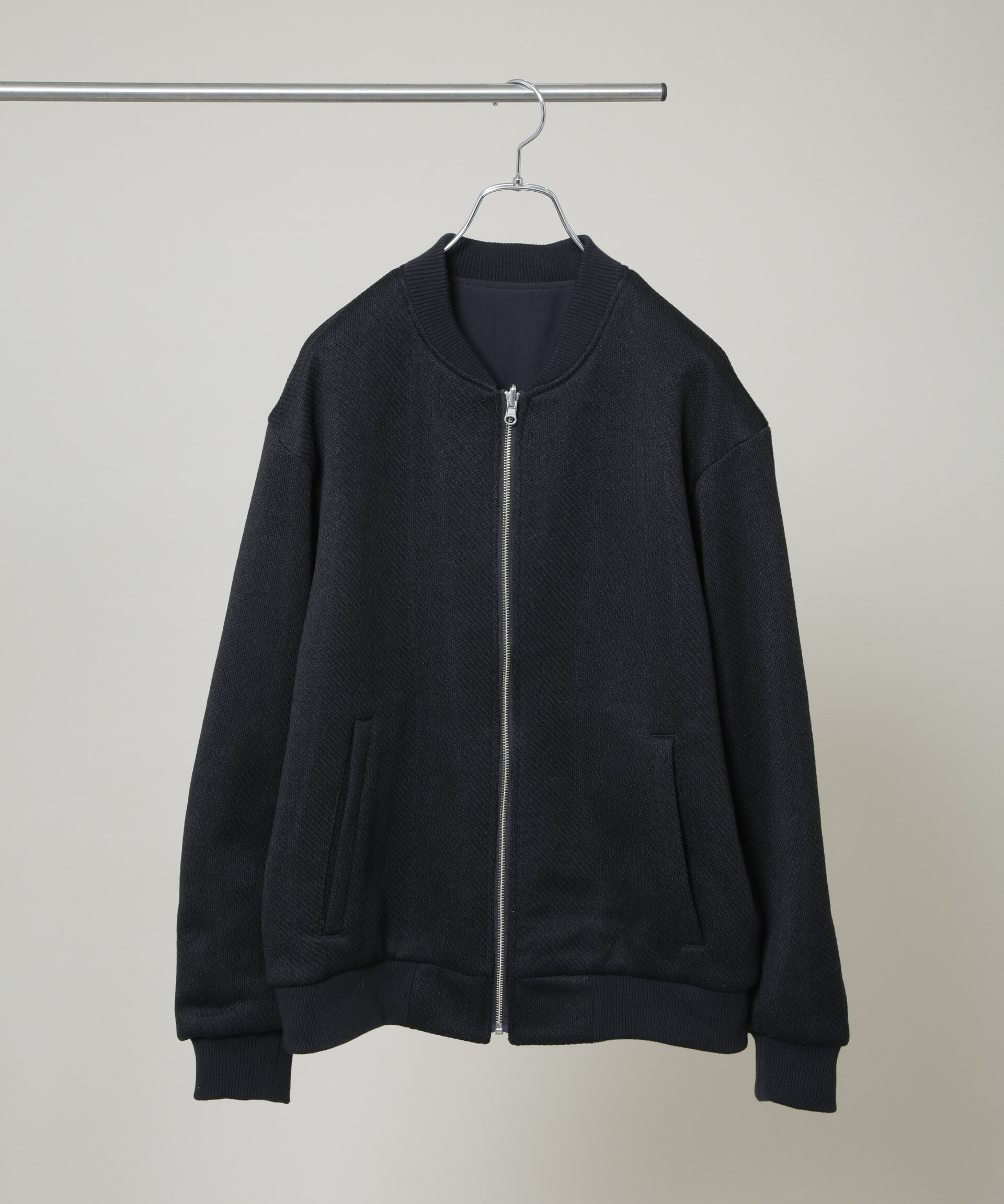 nano･universe「ニットフリースZIPブルゾン(セットアップ可)」|ブルゾン・スタジャン|