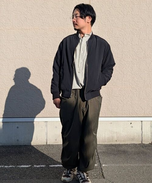 nano･universe「ニットフリースZIPブルゾン(セットアップ可)」|ブルゾン・スタジャン|