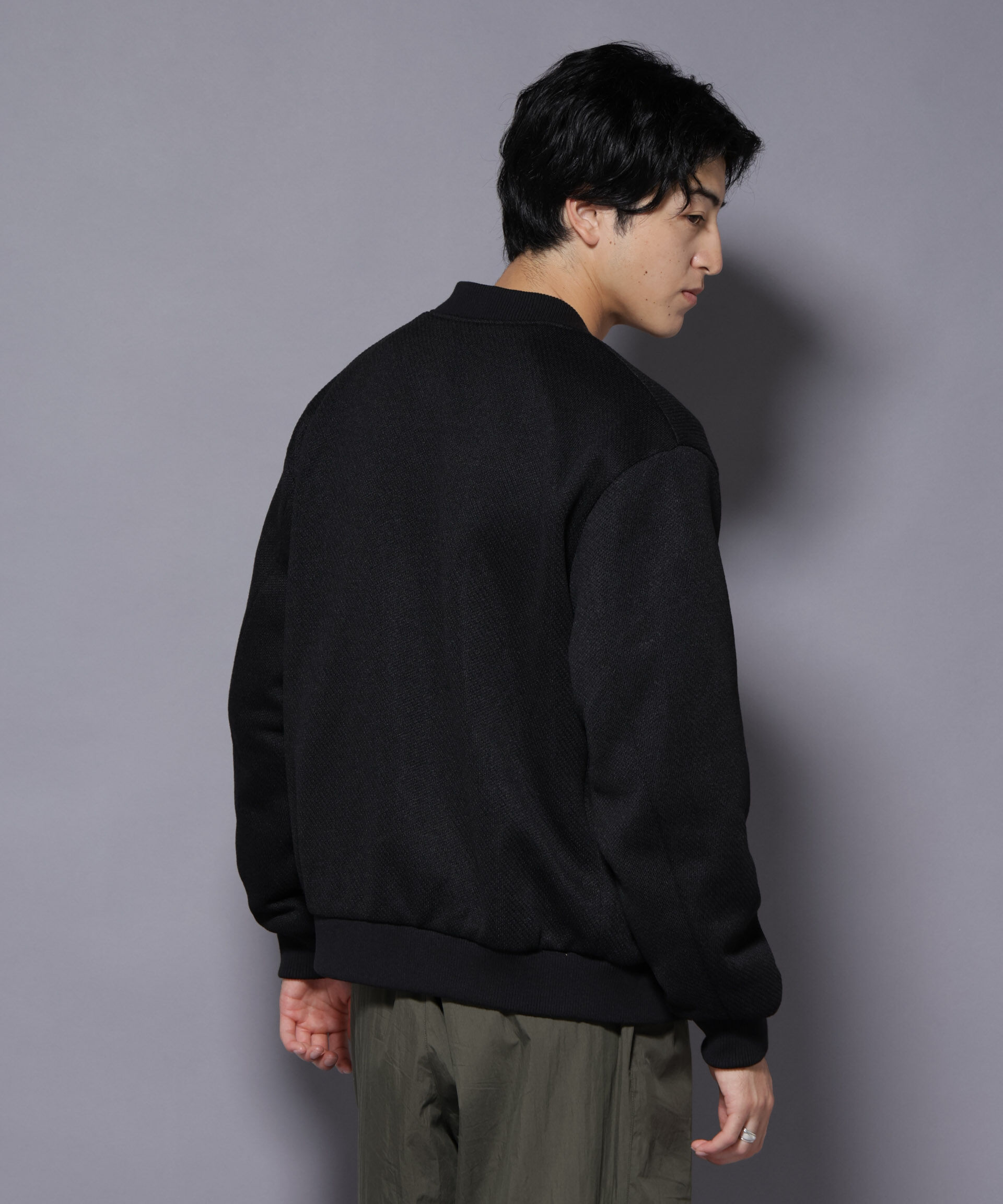 nano･universe「ニットフリースZIPブルゾン(セットアップ可)」|ブルゾン・スタジャン|