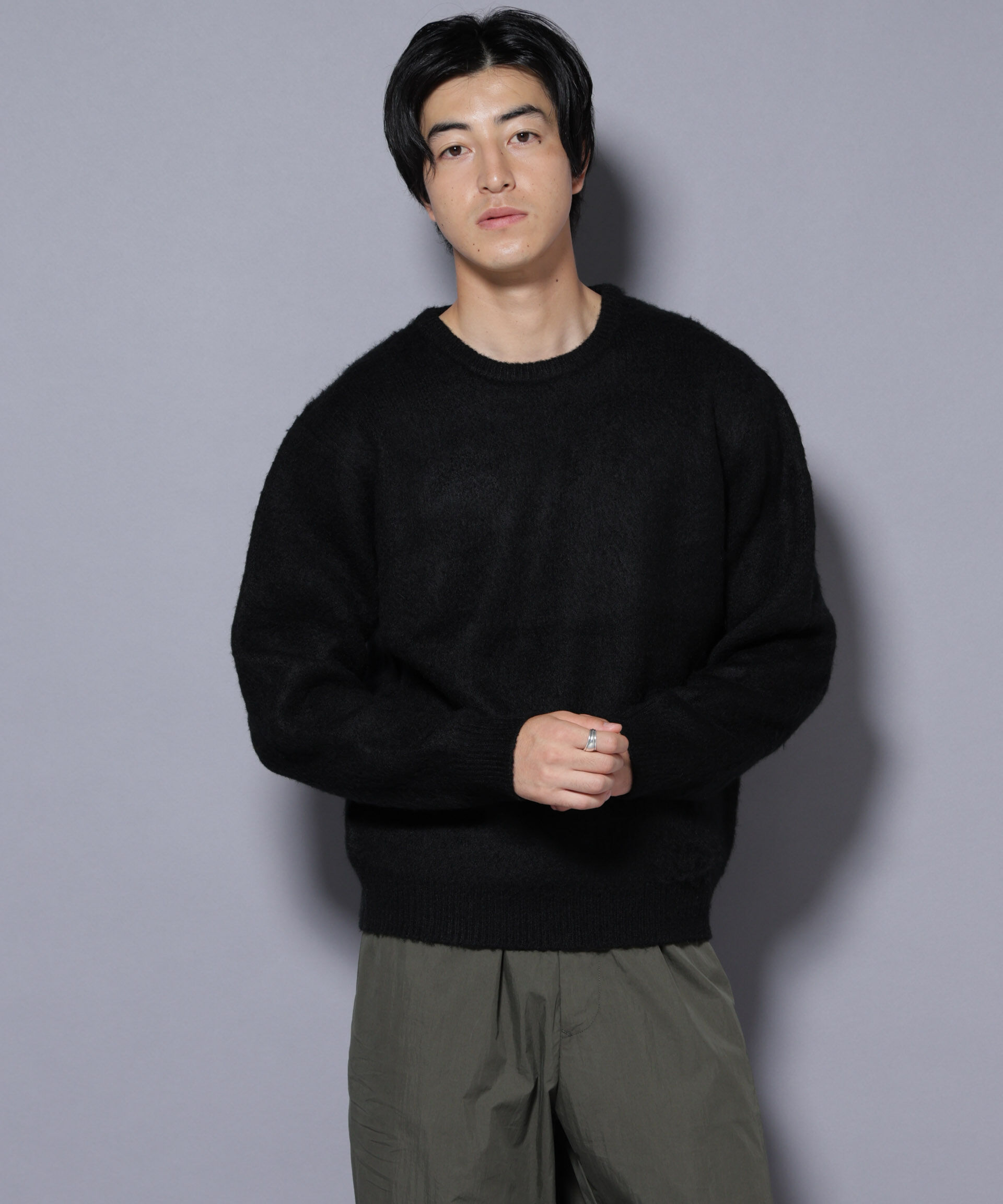 nano･universe「モヘヤライクプルオーバーニット」|ニット・セーター|