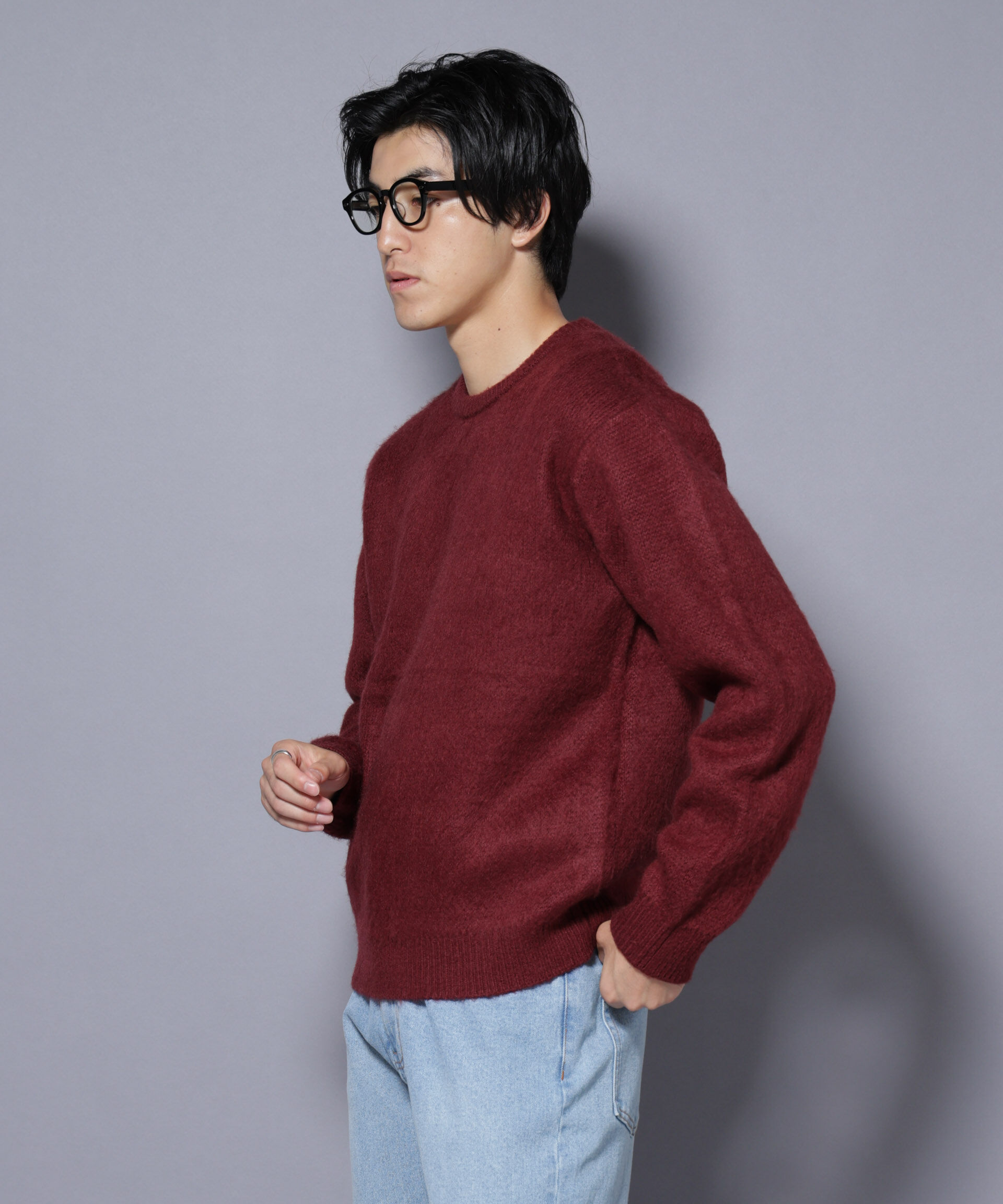 nano･universe「モヘヤライクプルオーバーニット」|ニット・セーター|