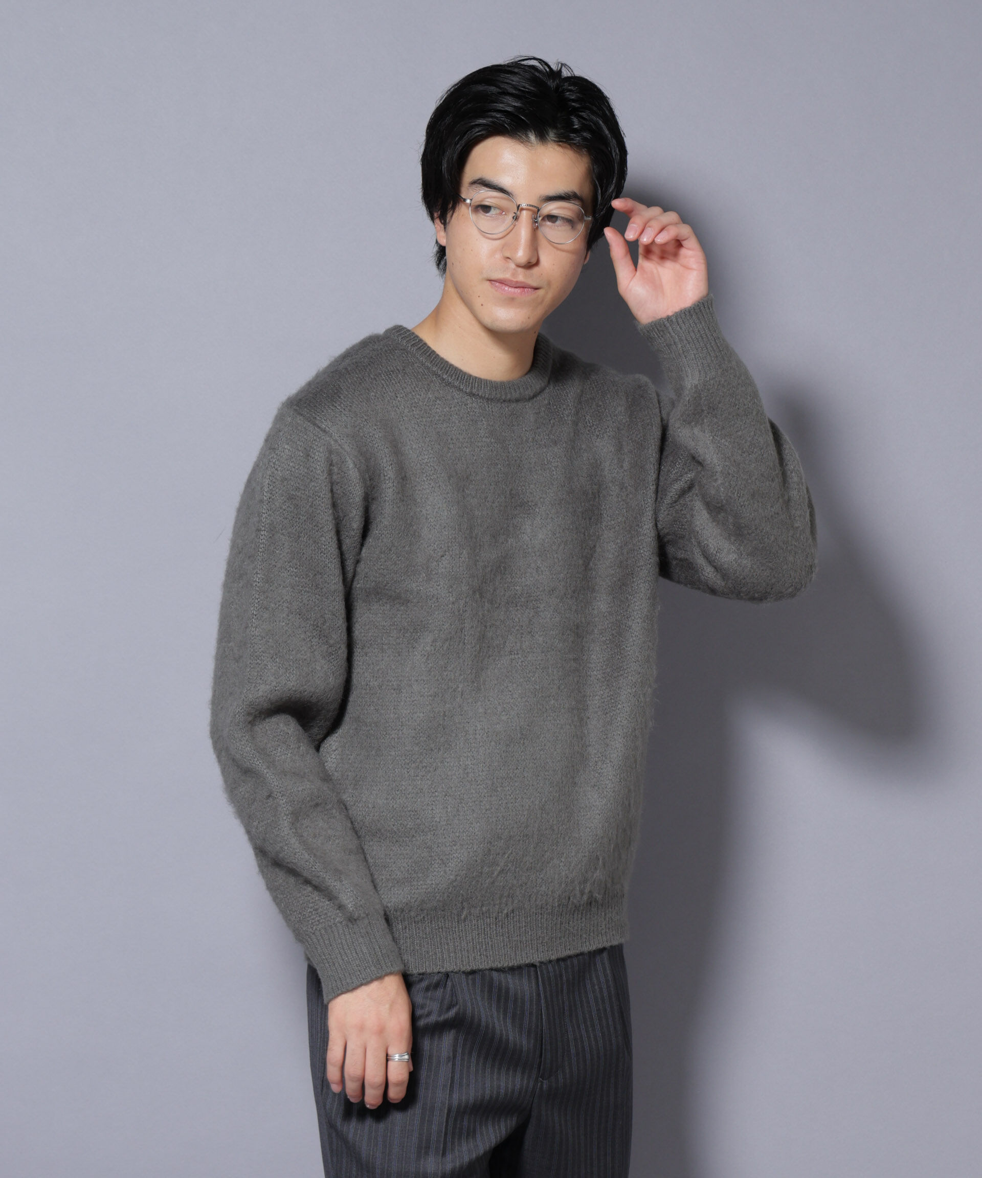 nano･universe「モヘヤライクプルオーバーニット」|ニット・セーター|