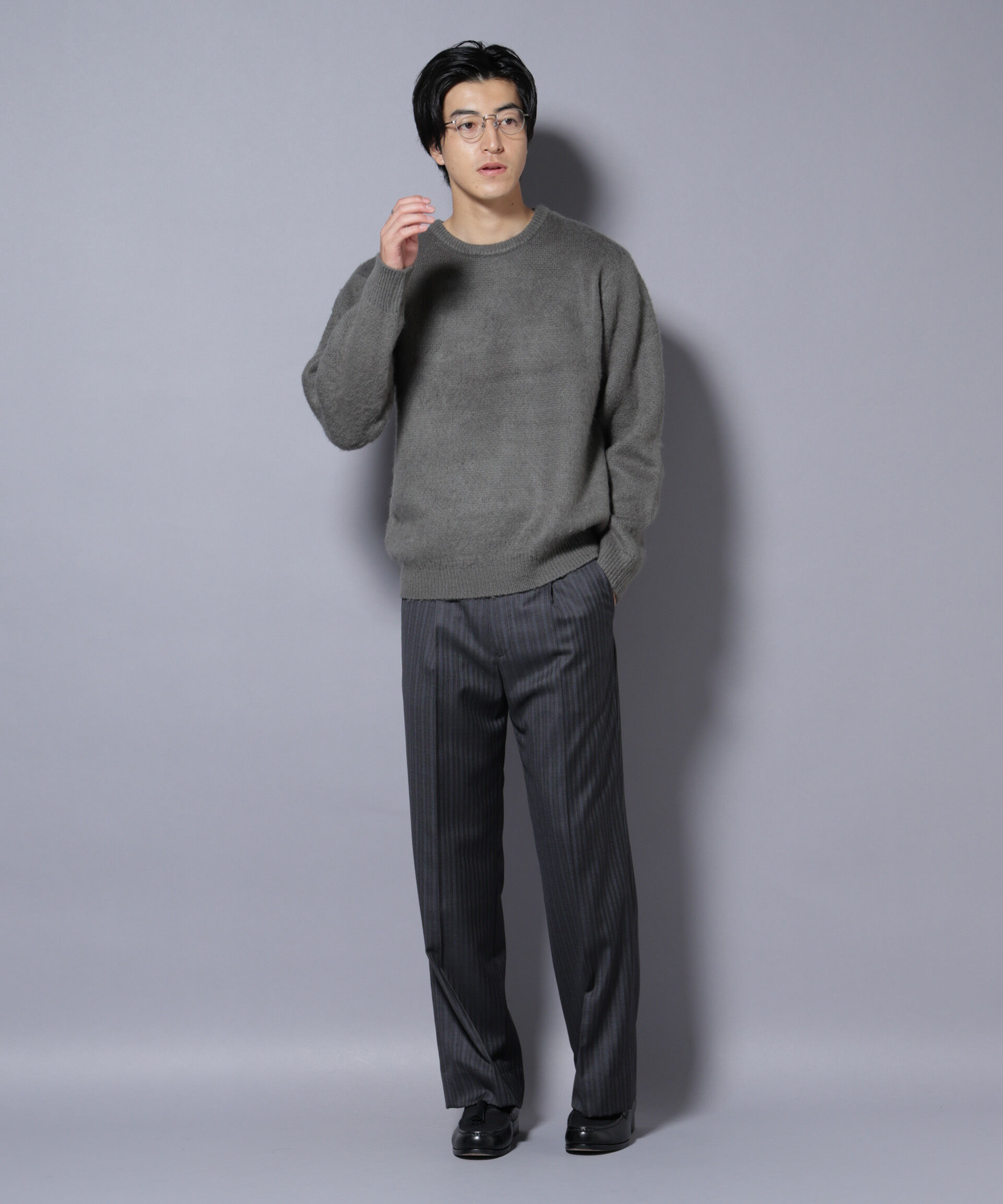 nano･universe「モヘヤライクプルオーバーニット」|ニット・セーター|