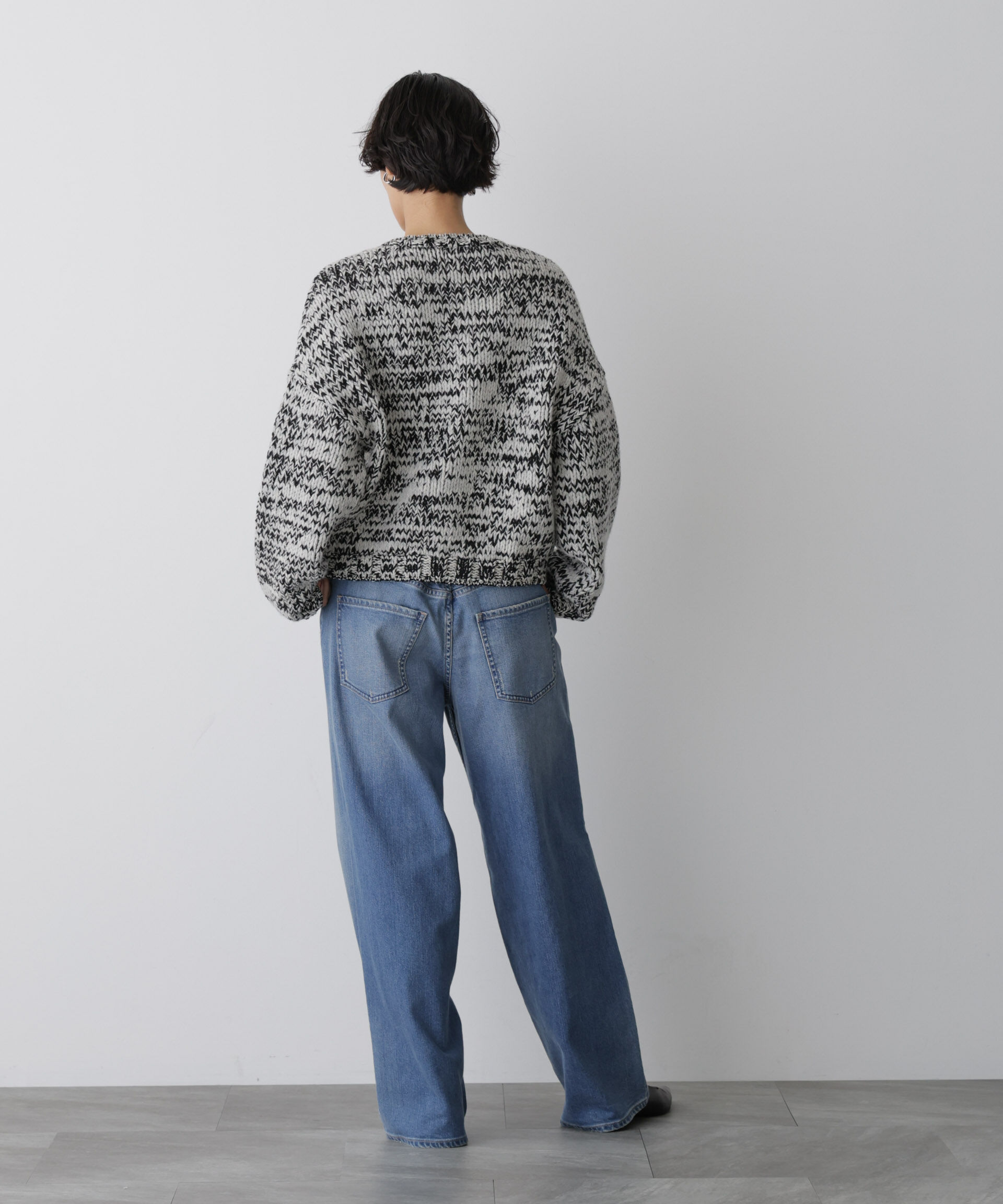  「「STEVELOUR」ミックスカラー2WAYスナップニット」|ニット・セーター|