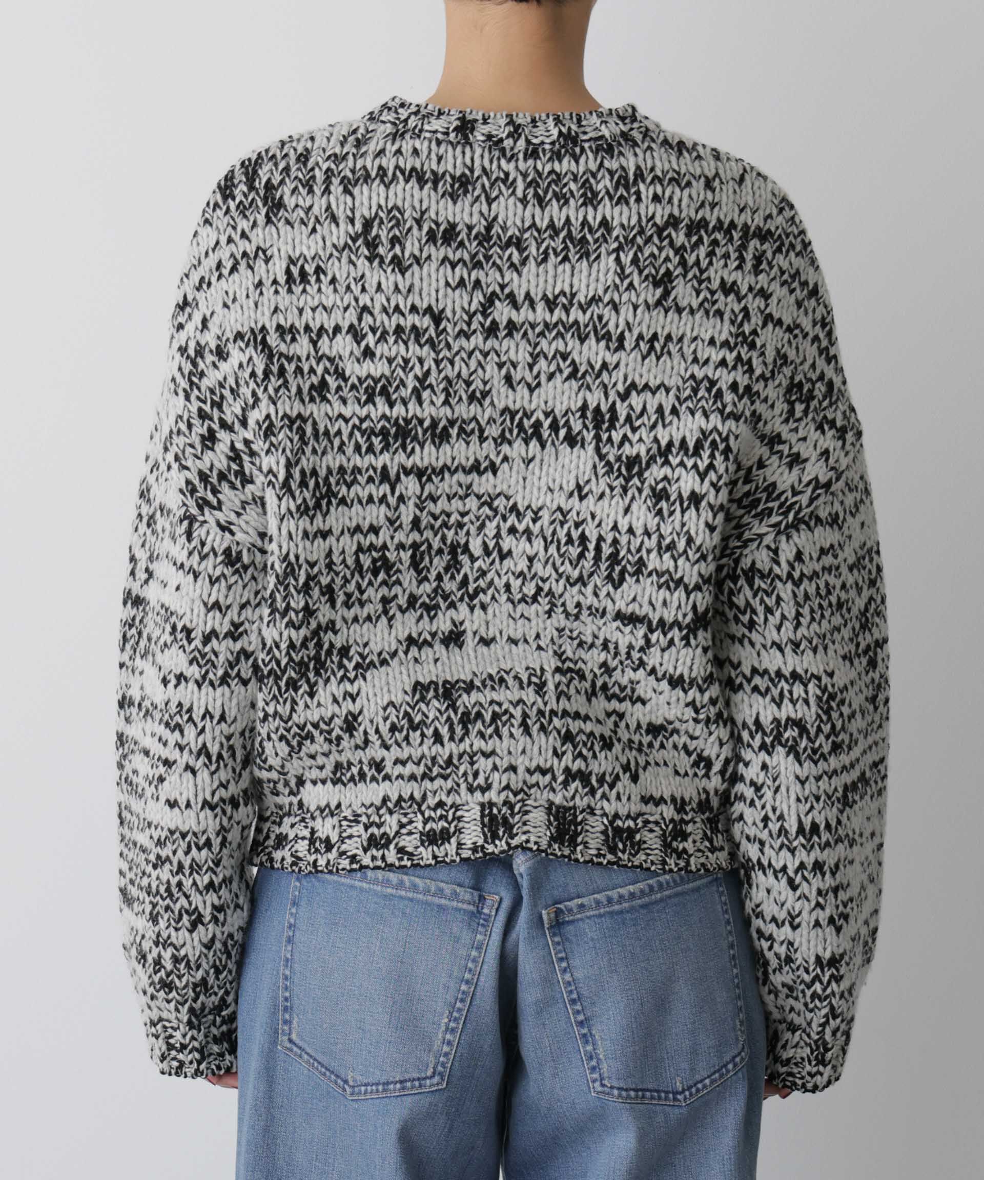  「「STEVELOUR」ミックスカラー2WAYスナップニット」|ニット・セーター|