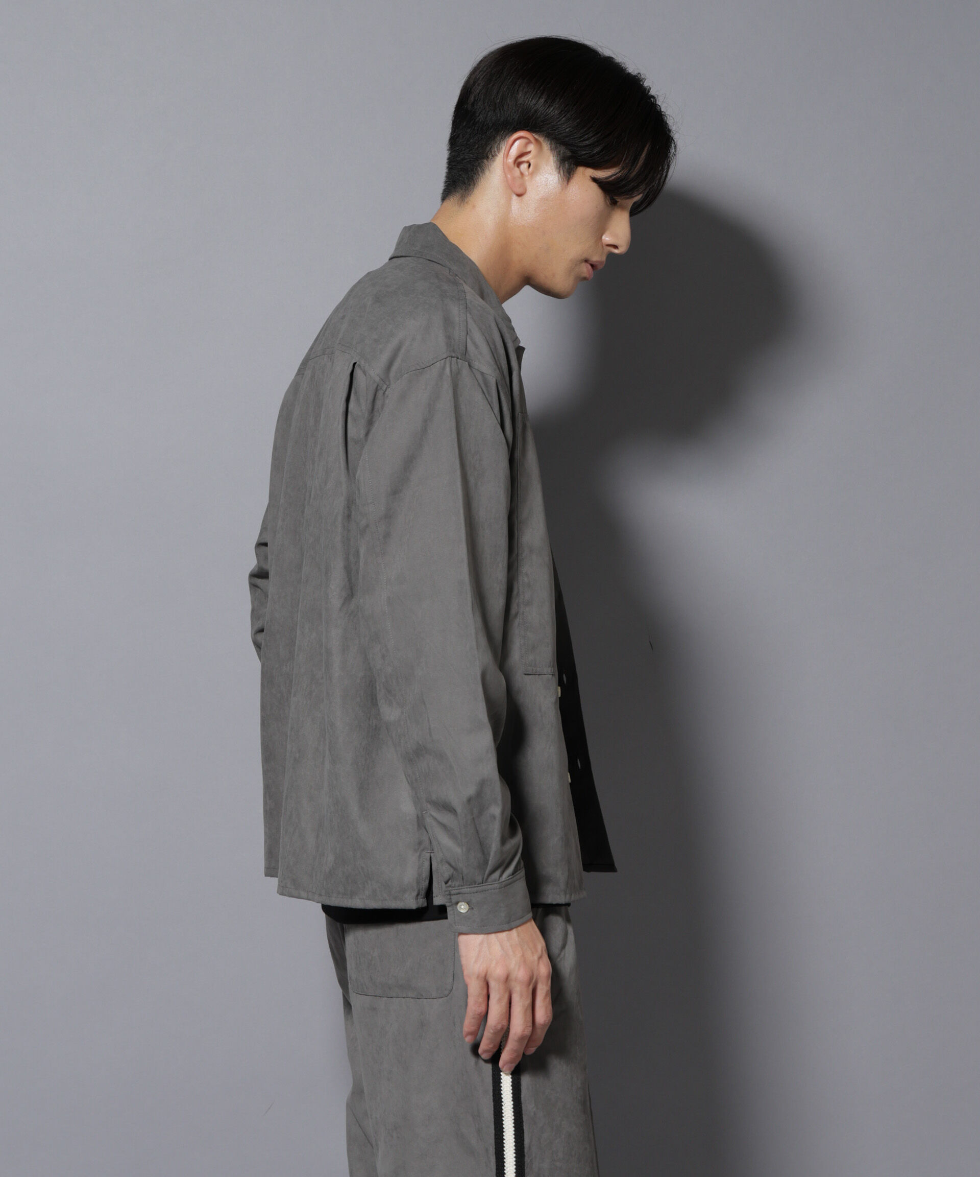 nano･universe「NORMANBROS別注ワイドポケット ピーチ起毛シャツ(セットアップ可)」|シャツ・ブラウス|