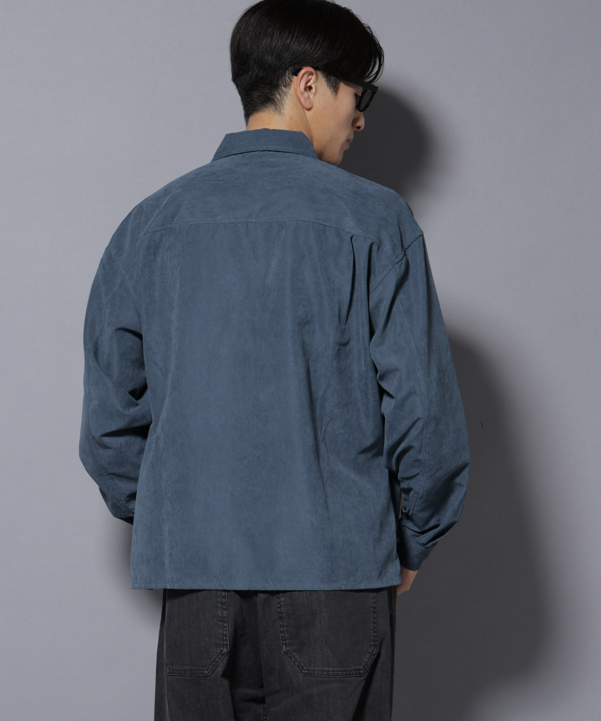 nano･universe「NORMANBROS別注ワイドポケット ピーチ起毛シャツ(セットアップ可)」|シャツ・ブラウス|