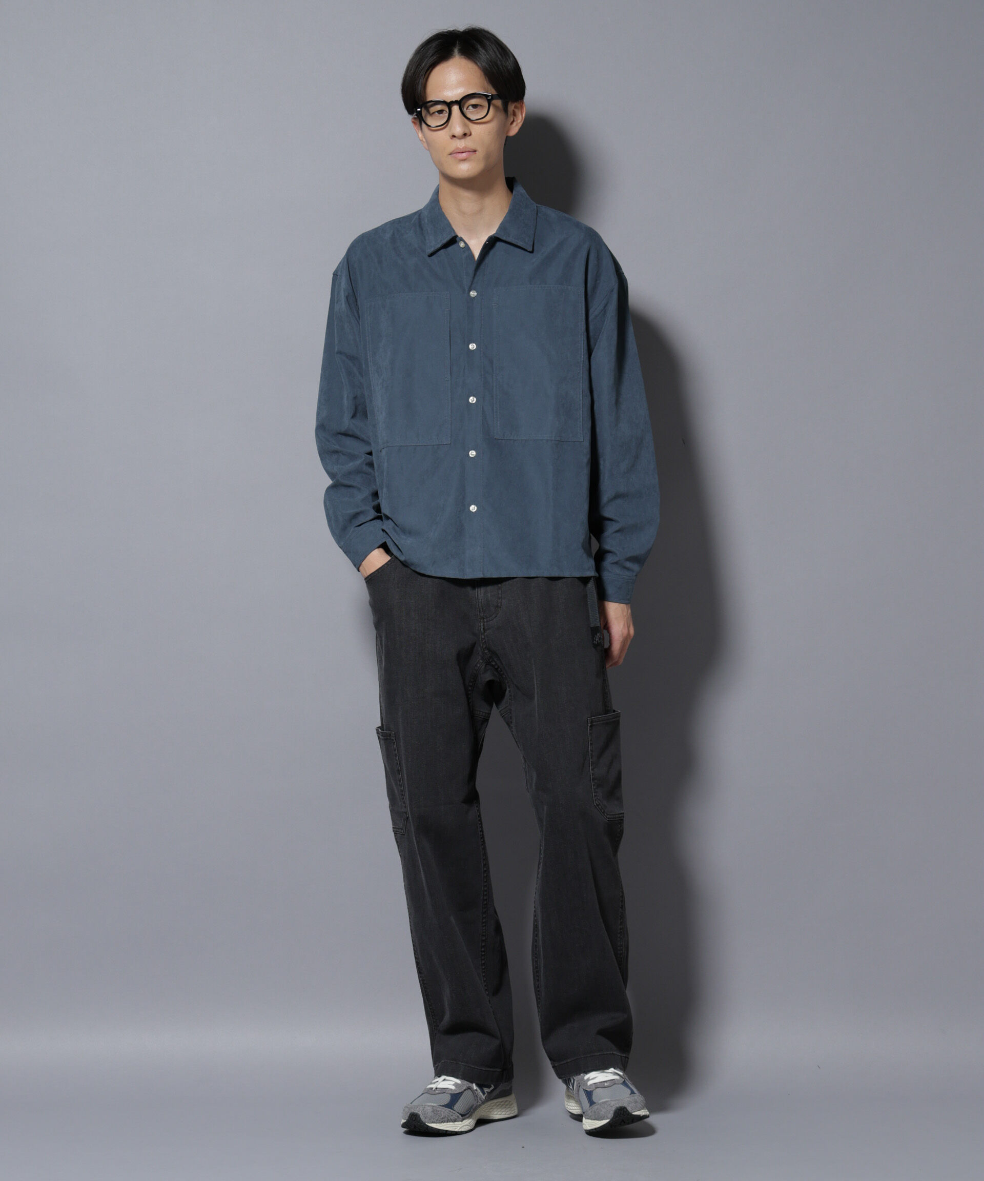 nano･universe「NORMANBROS別注ワイドポケット ピーチ起毛シャツ(セットアップ可)」|シャツ・ブラウス|