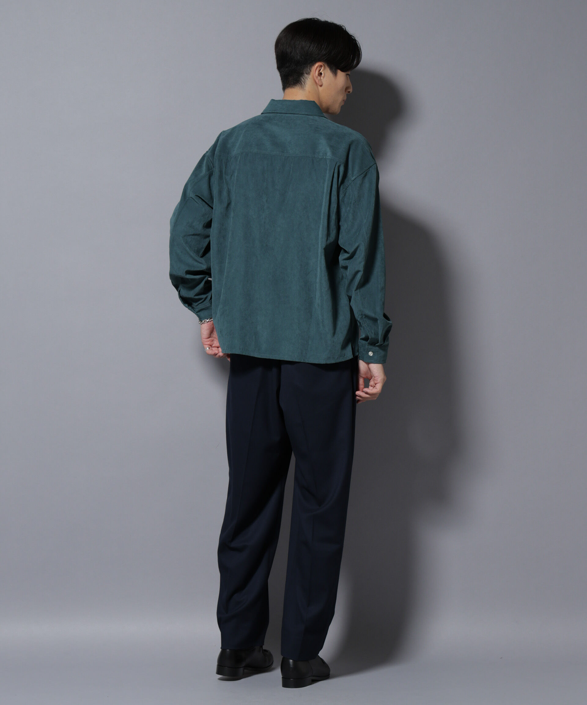 nano･universe「NORMANBROS別注ワイドポケット ピーチ起毛シャツ(セットアップ可)」|シャツ・ブラウス|