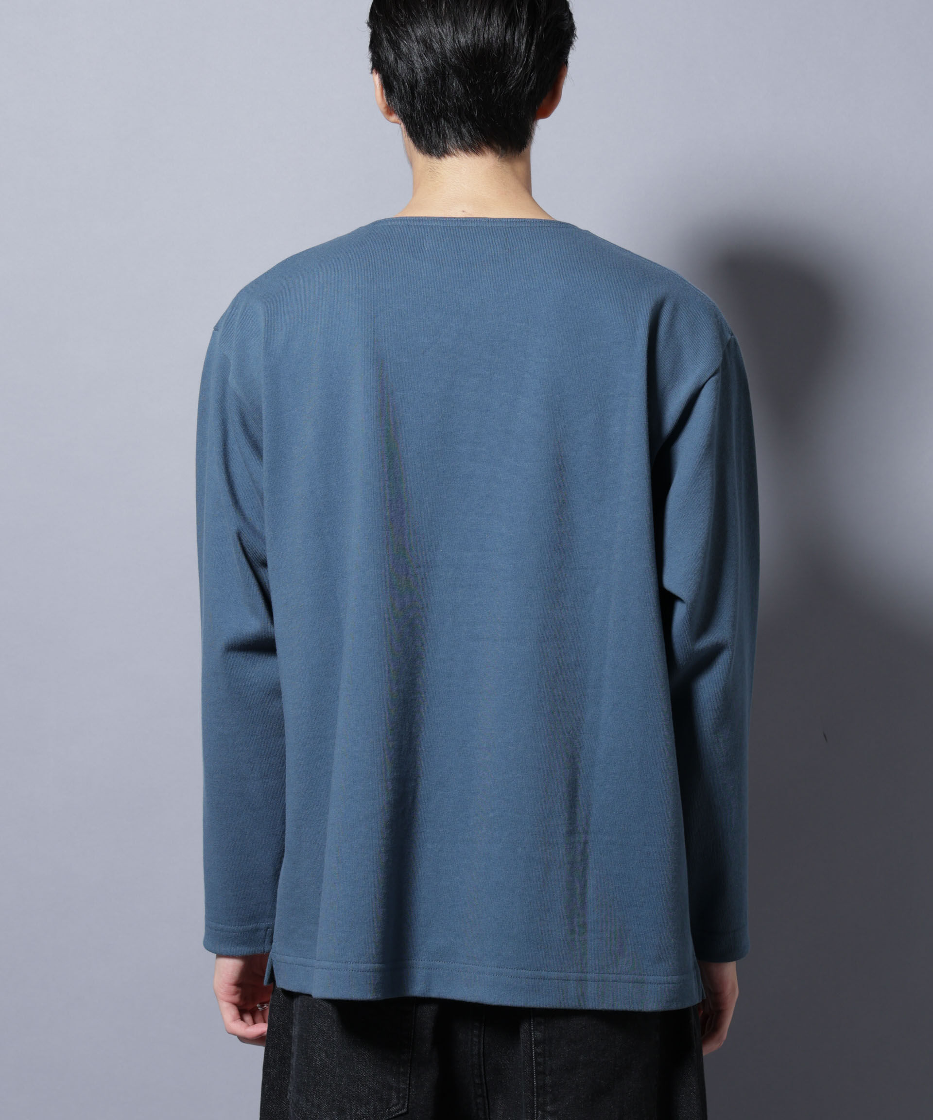 nano･universe「天竺ヘビーコットンボートネックＴシャツ 長袖」|Tシャツ・カットソー|