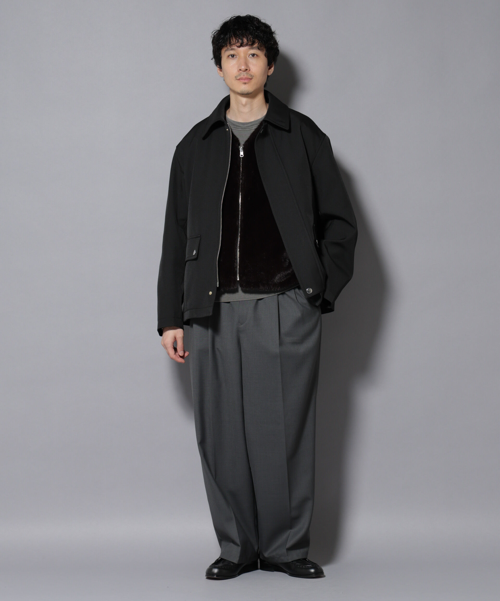 nano･universe「メタルギアボンディングFUSIONSYSTEMカーコート」|ブルゾン・スタジャン|