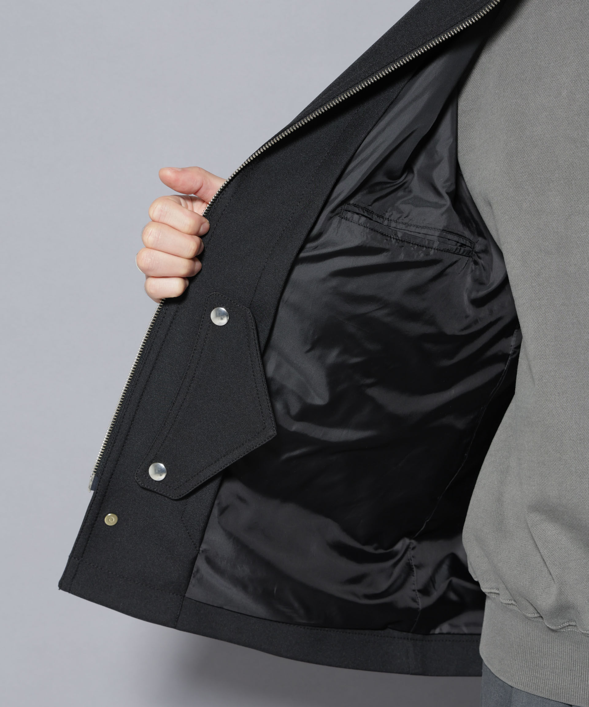 nano･universe「メタルギアボンディングFUSIONSYSTEMカーコート」|ブルゾン・スタジャン|