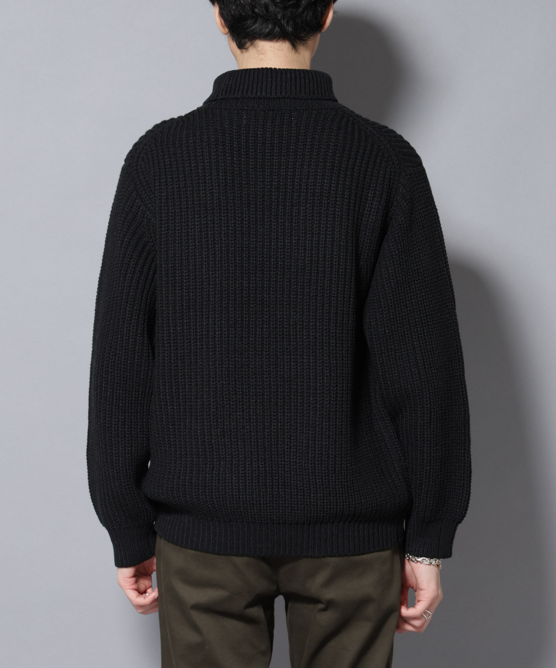 nano･universe「ローゲージタートルニット」|ニット・セーター|