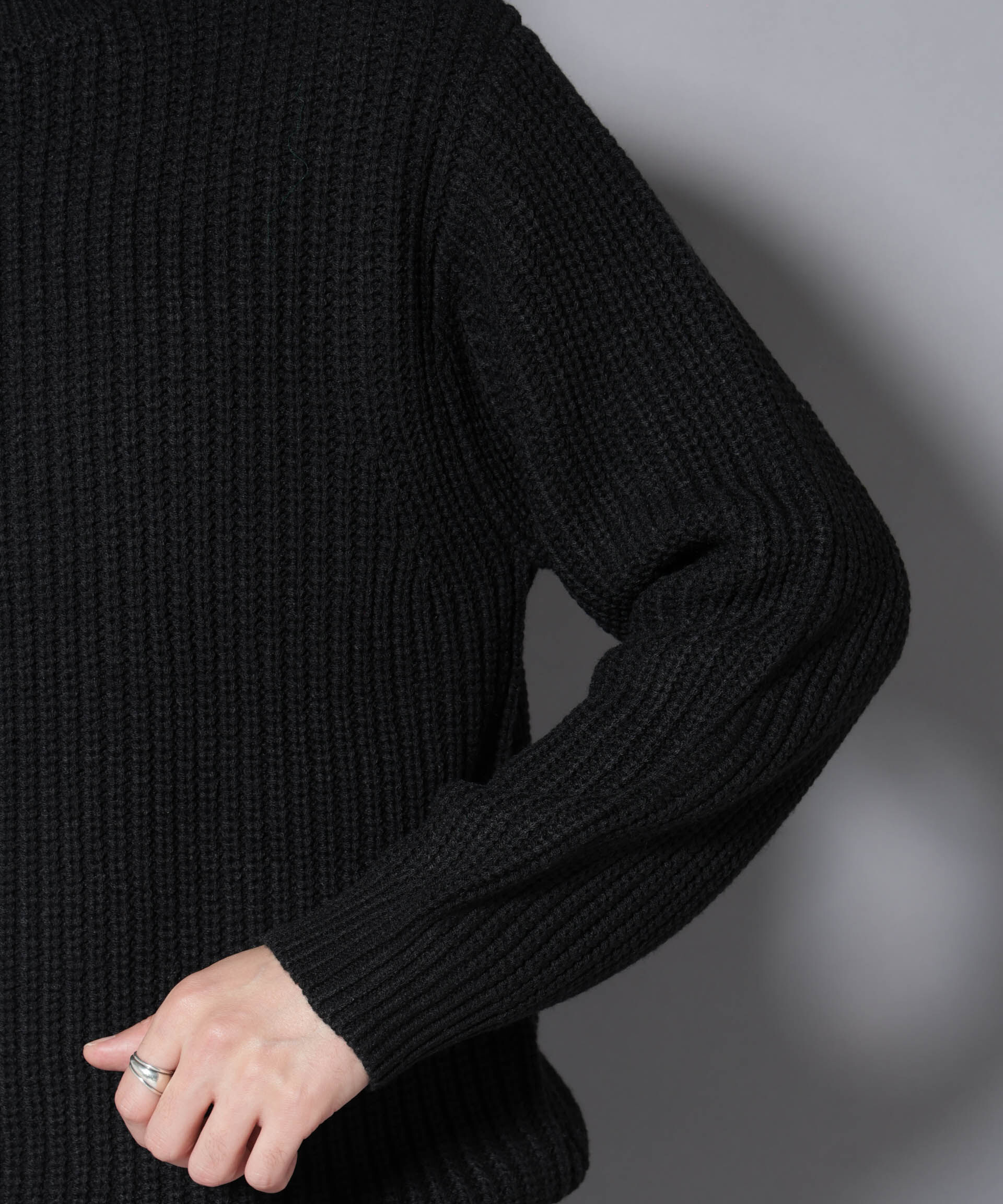 nano･universe「ローゲージタートルニット」|ニット・セーター|