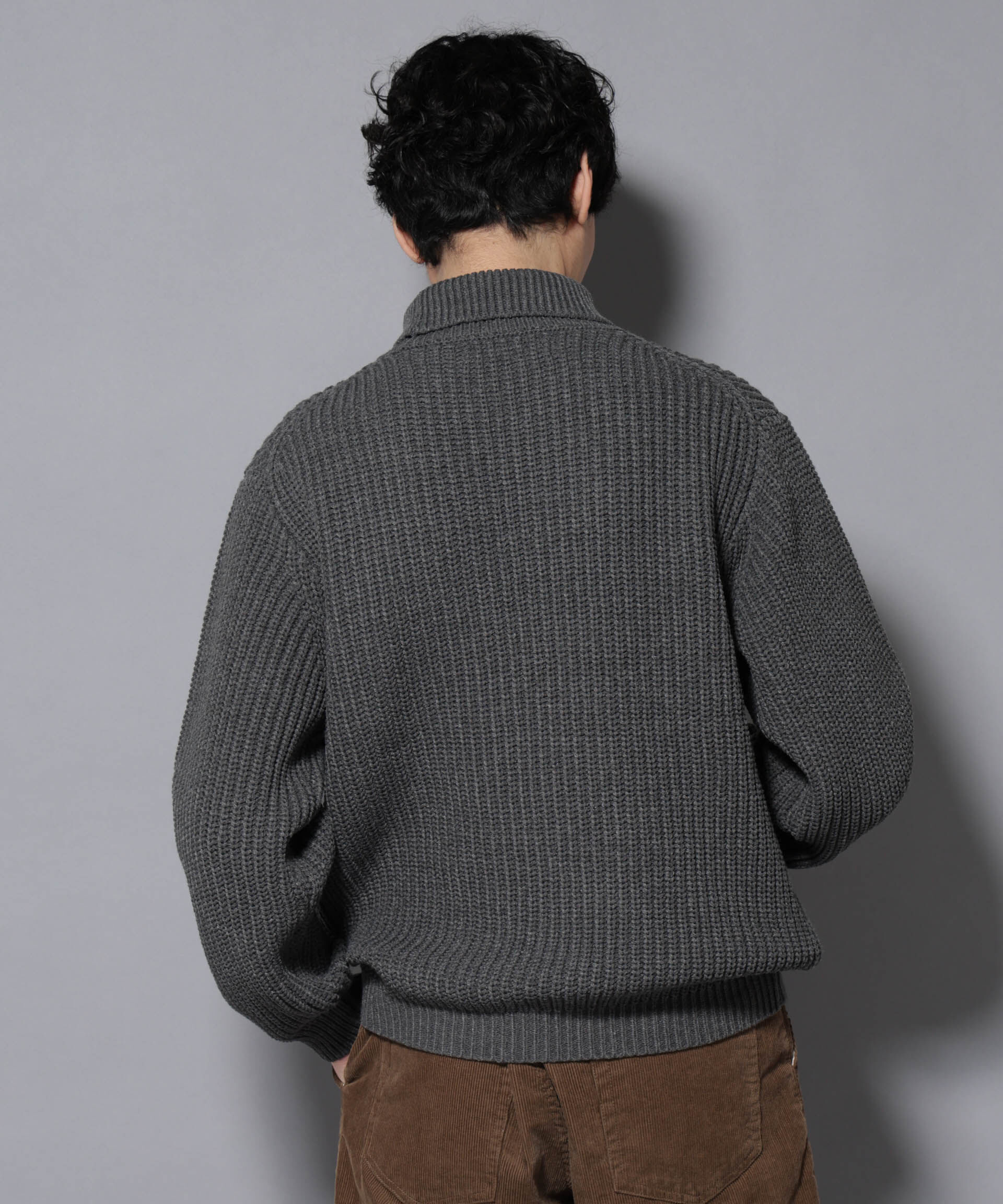 nano･universe「ローゲージタートルニット」|ニット・セーター|