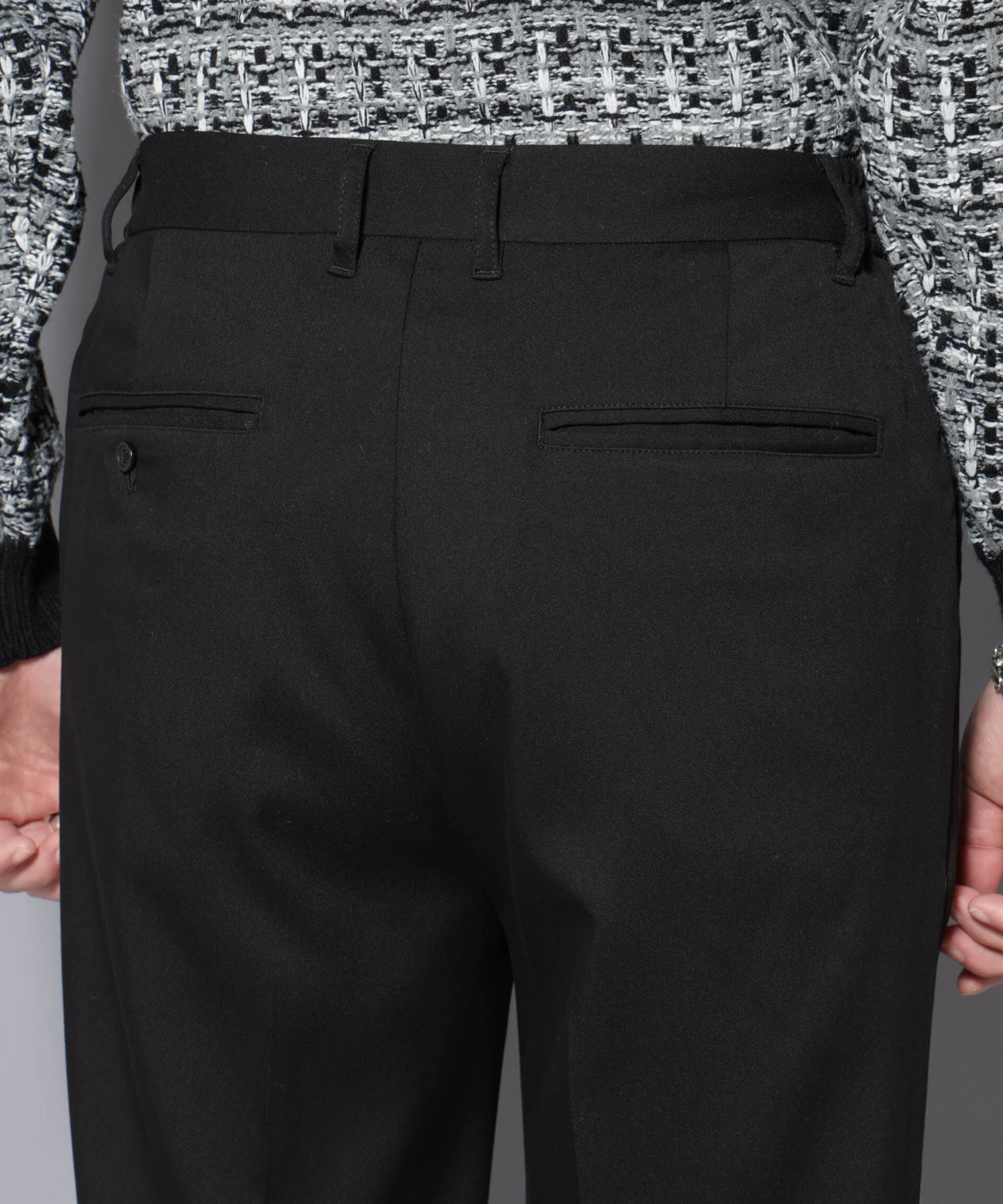 nano･universe「ウォーム側章ストレートスラックス」|チノ|