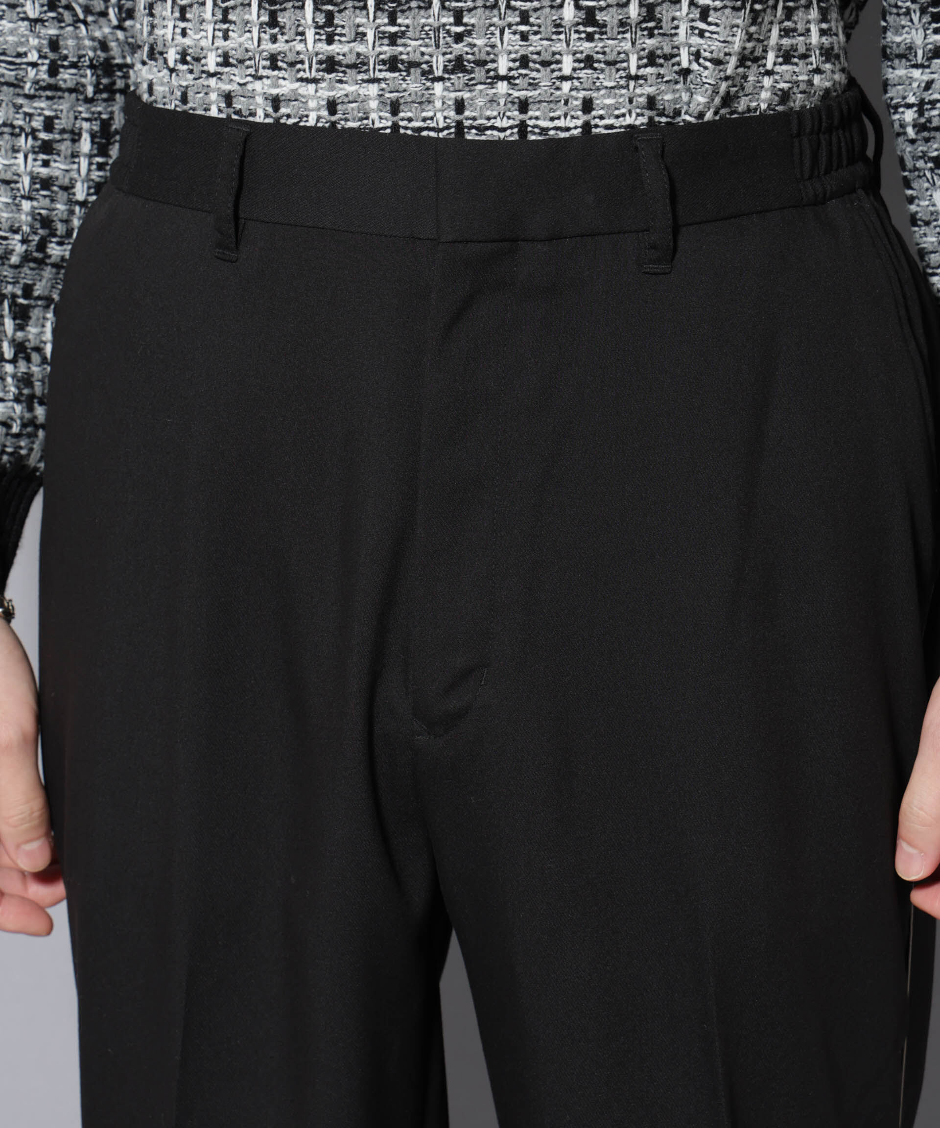 nano･universe「ウォーム側章ストレートスラックス」|チノ|