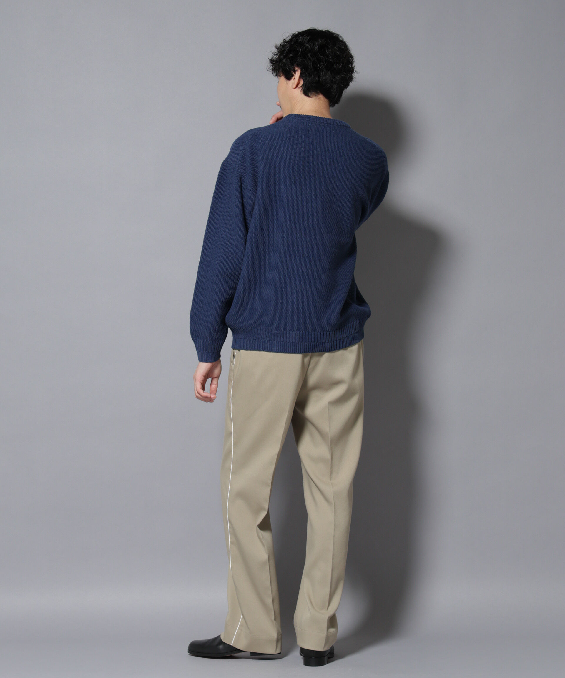 nano･universe「ウォーム側章ストレートスラックス」|チノ|