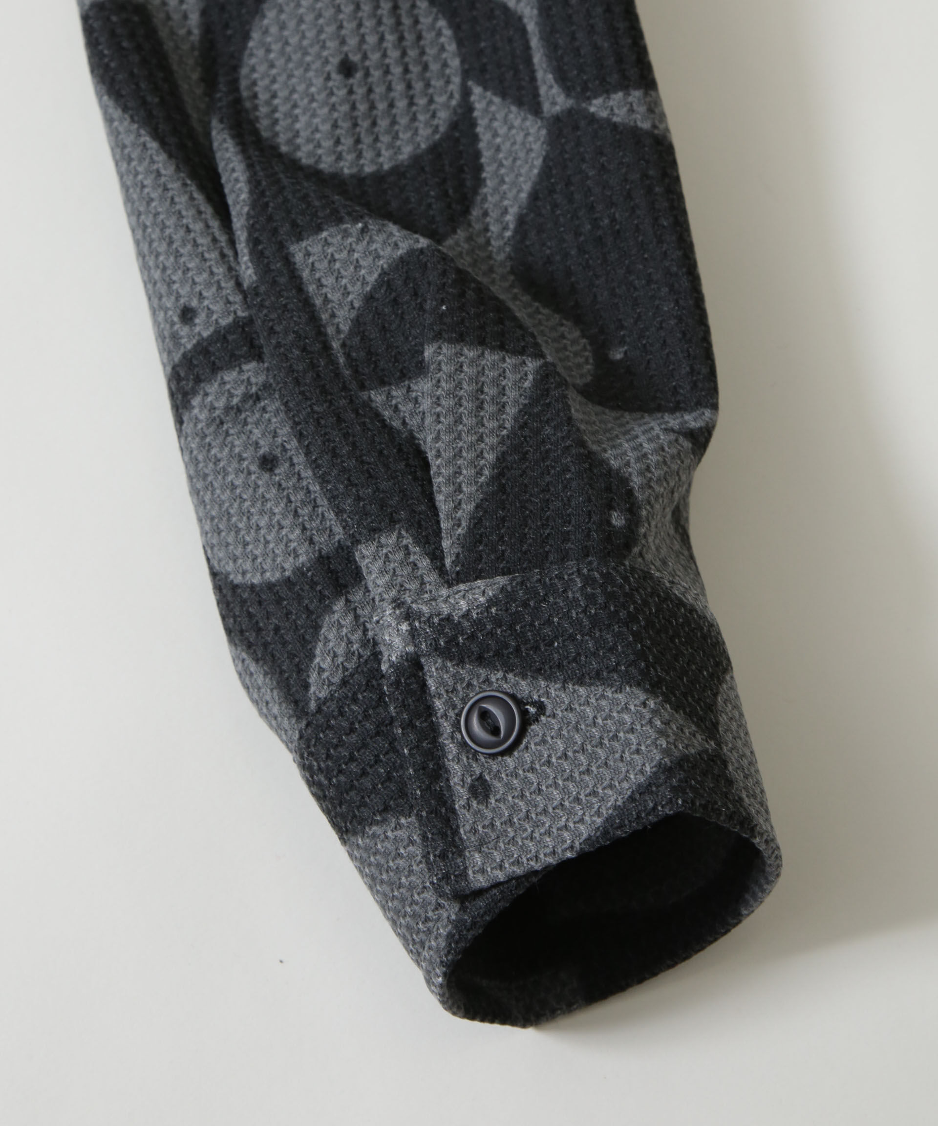 nano･universe「NORMANBROS別注 プリントワッフルシャツ 長袖」|シャツ・ブラウス|