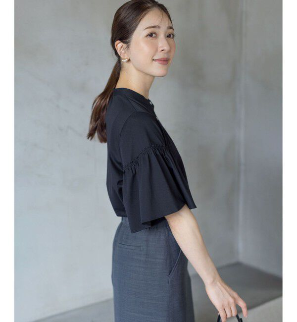 組曲「ギャザースリーブクリア カットソー」|Tシャツ・カットソー|