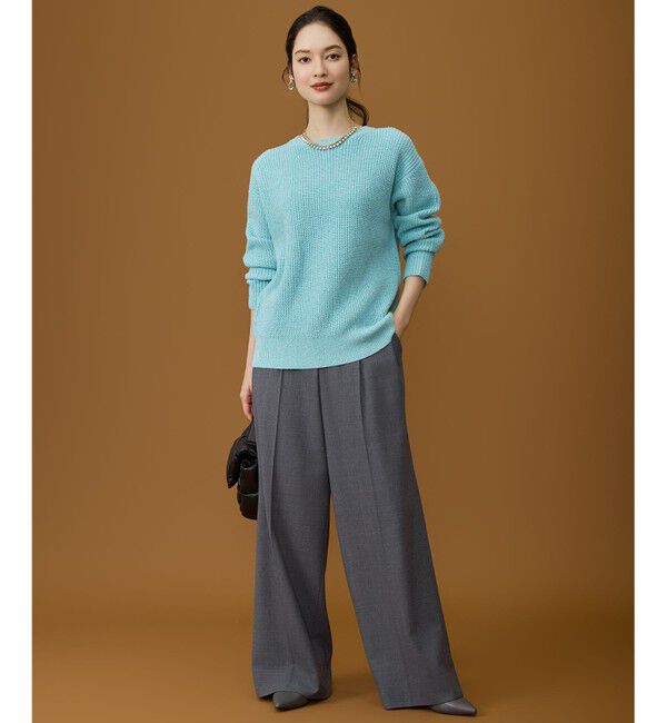 自由区「【SHIHOさん着用】ソフトウールブレンドワイド パンツ」|その他|