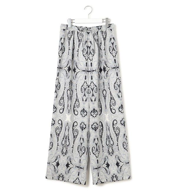 23区「【洗える】Rattiドローイングペイズリープリント ワイド パンツ」|その他|
