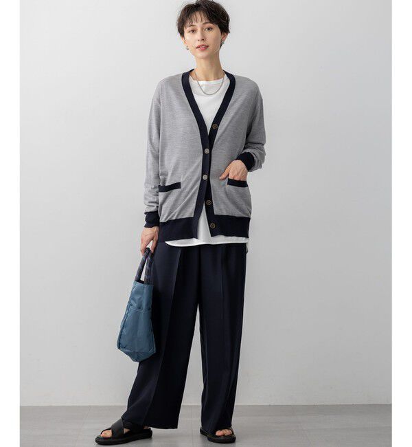 23区「【滝沢眞規子さん着用/VERY掲載/洗える】TWビエラ タック ワイド パンツ」|その他|