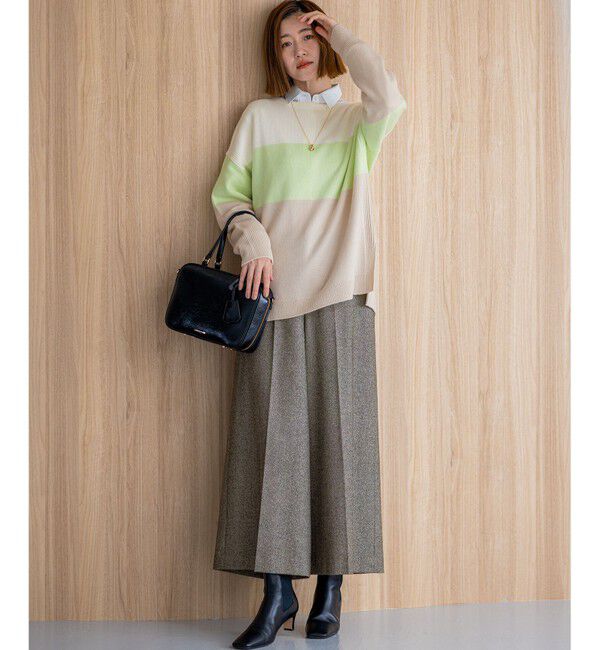 23区「ラメミックスツイード クロップド パンツ」|その他|