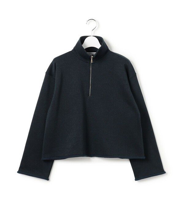 23区「【Oggi掲載】シャイニーコットンテリー ハーフジップ スウェット」|スウェット・ジャージ|