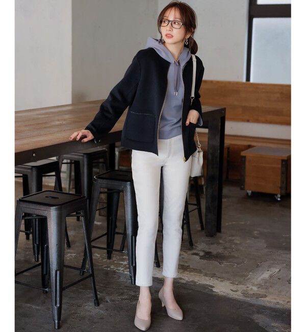 any SiS「【洗える/裏起毛】スフレ デニム」|その他|アイボリー