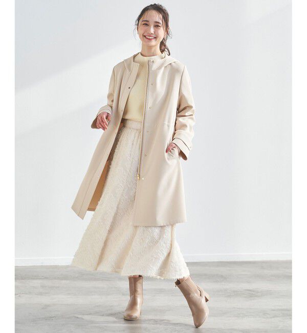 any SiS「【洗える】フェザーフラワージャカード スカート」|スカート|