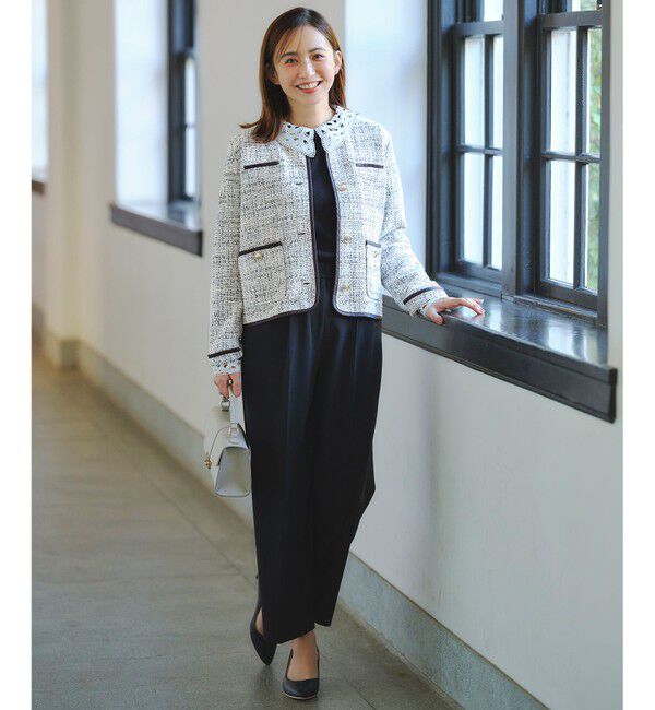 ANY SIS「【セットアップ対応】セレモニーダブルクロス ワイドパンツ」|その他|ブラック