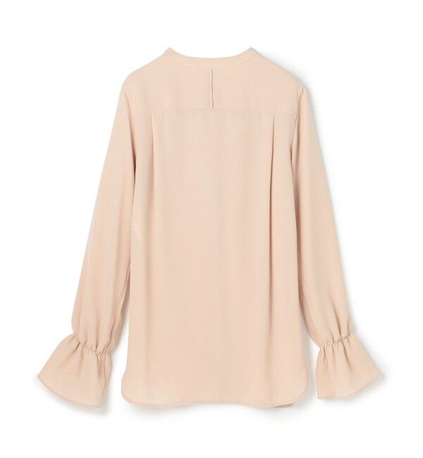 BEIGE,「【WEB限定・洗える】CLARION / バンドカラーフリルブラウス」|シャツ・ブラウス|