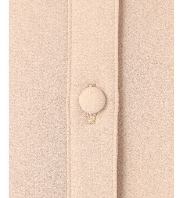 BEIGE,「【WEB限定・洗える】CLARION / バンドカラーフリルブラウス」|シャツ・ブラウス|