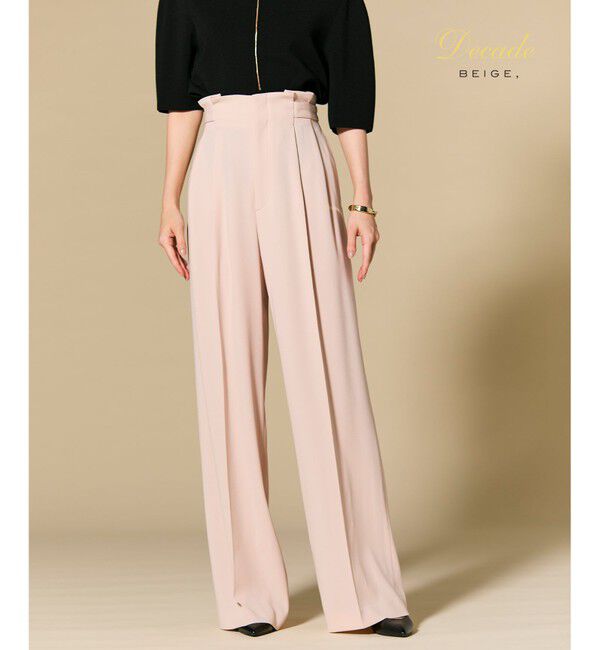 BEIGE,「【セットアップ対応】CINDY / ハイウエストパンツ」|その他|Nude