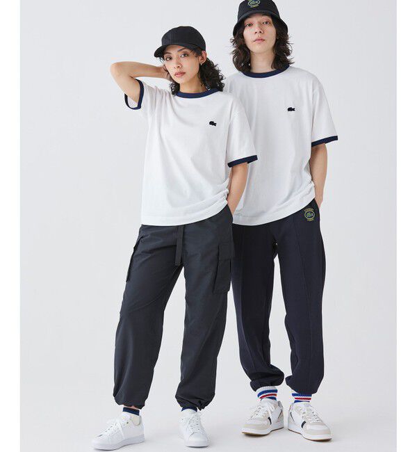 LACOSTE「オーガニックコットン ダブルフェイス鹿の子 ルーズフィットトラックパンツ / スウェットパンツ」|その他|